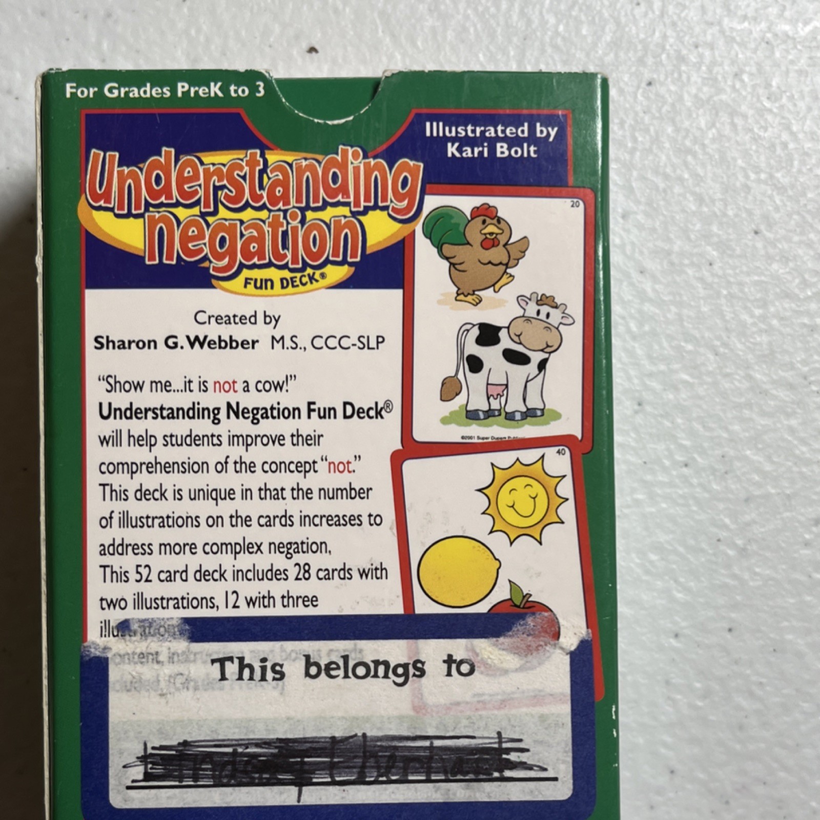 Super Duper Publications Understanding Negation Cards Multicolor Ages 4-8 FD-47
