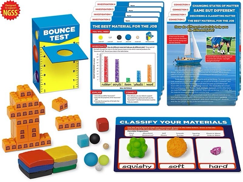Lakeshore-Matter-Meet The Standards Physical Science Kit 2nd Grade New!! LM271