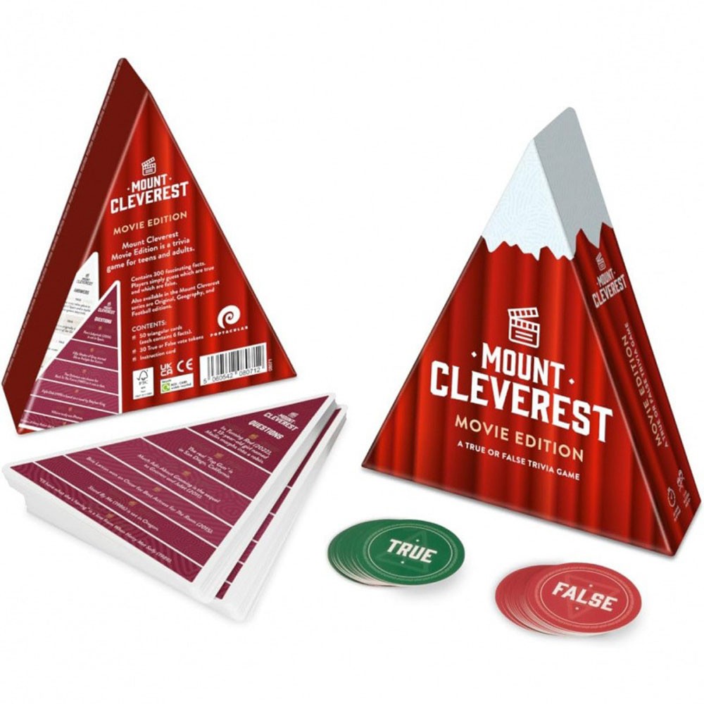 MOUNT CLEVEREST – True or False Trivia Game Fun Family Card Game OY