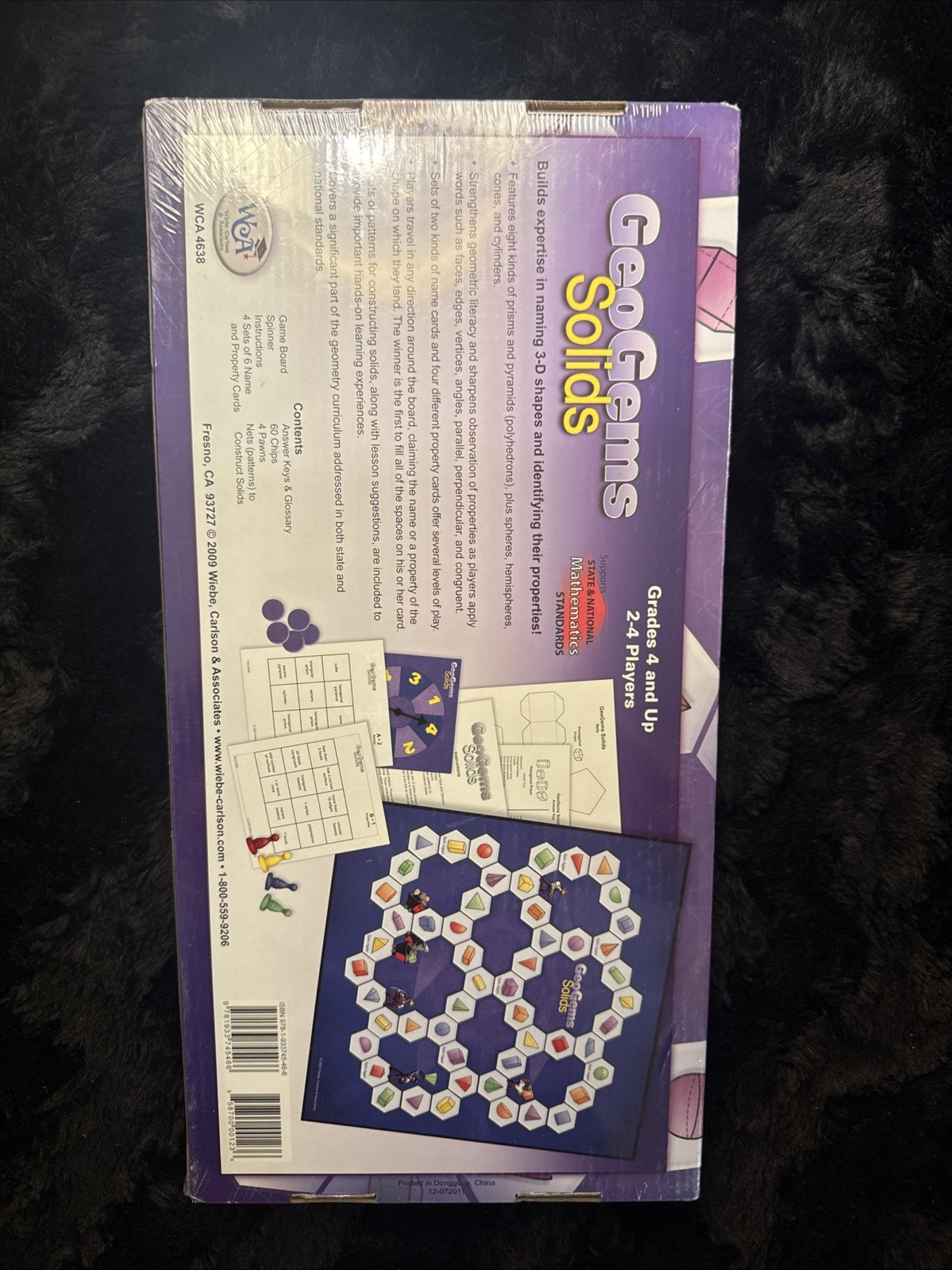 WCA Geogems Solids Math Board Game Learning Educational Grades 4 And Up Geometry