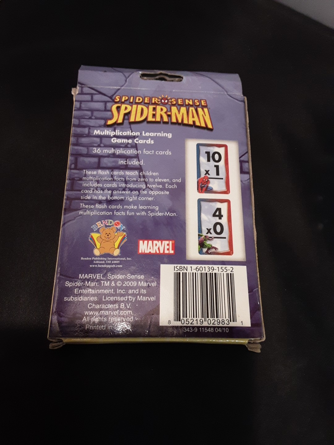 Marvel Spider-Man “Spider Sense” math Flash Cards Learning Game Cards .