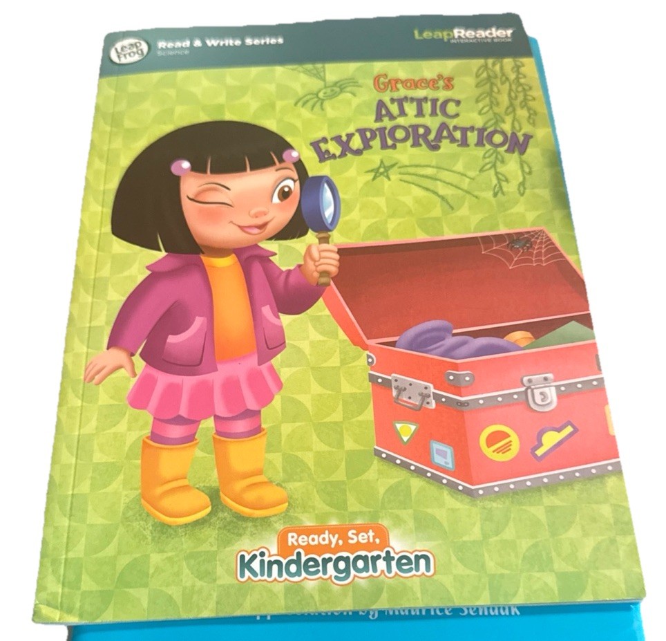 Leapfrog Leapreader Books – Lot of 2 Math Science Ready, Set, Kindergarten