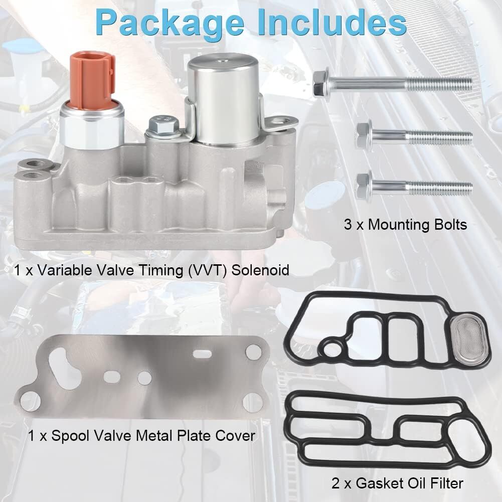 Engine Variable Valve Timing VVT Solenoid Compatible with 2008-2012 Honda Accord