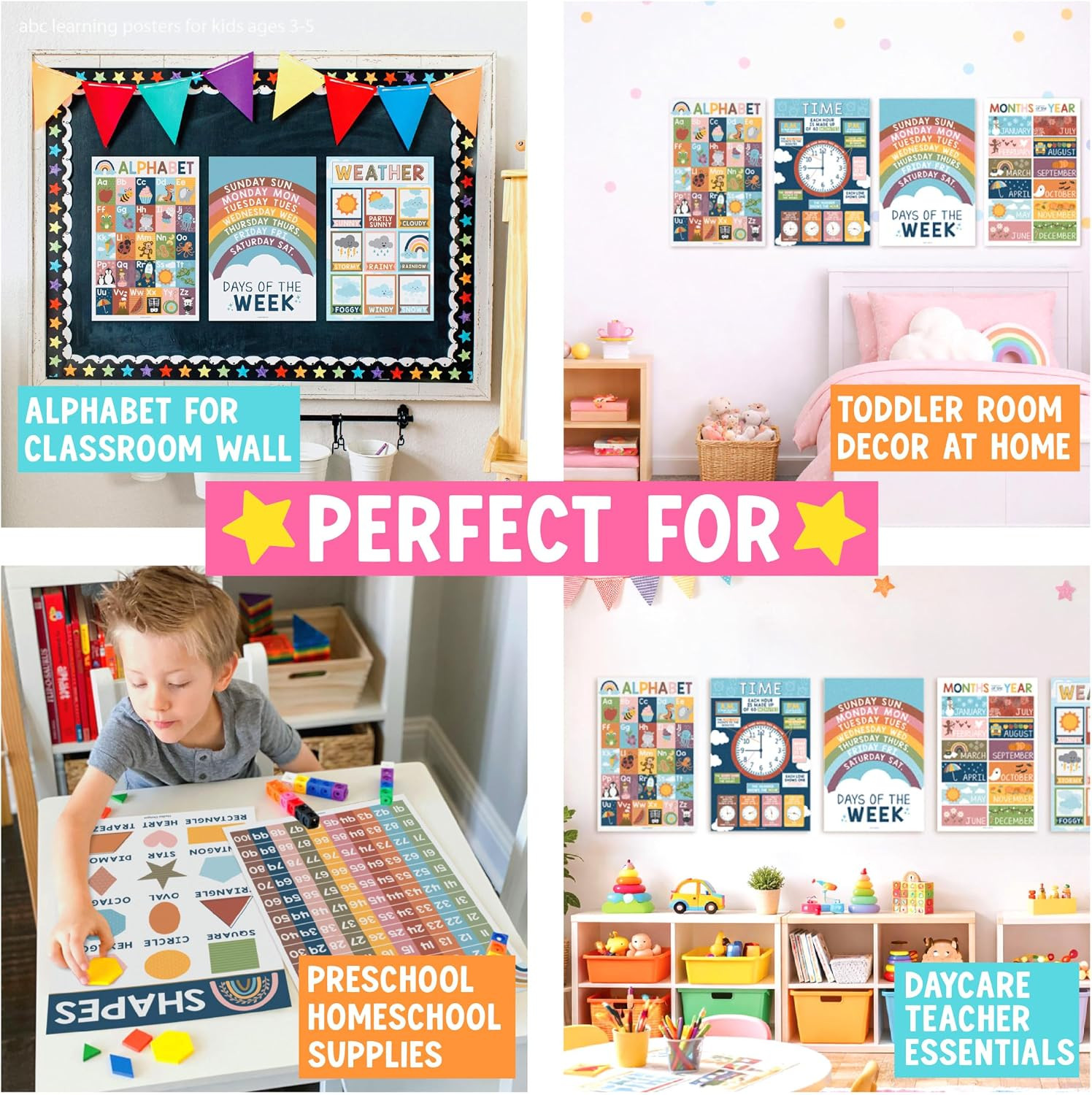 16 Educational Posters for Classroom Decor – Boho Educational