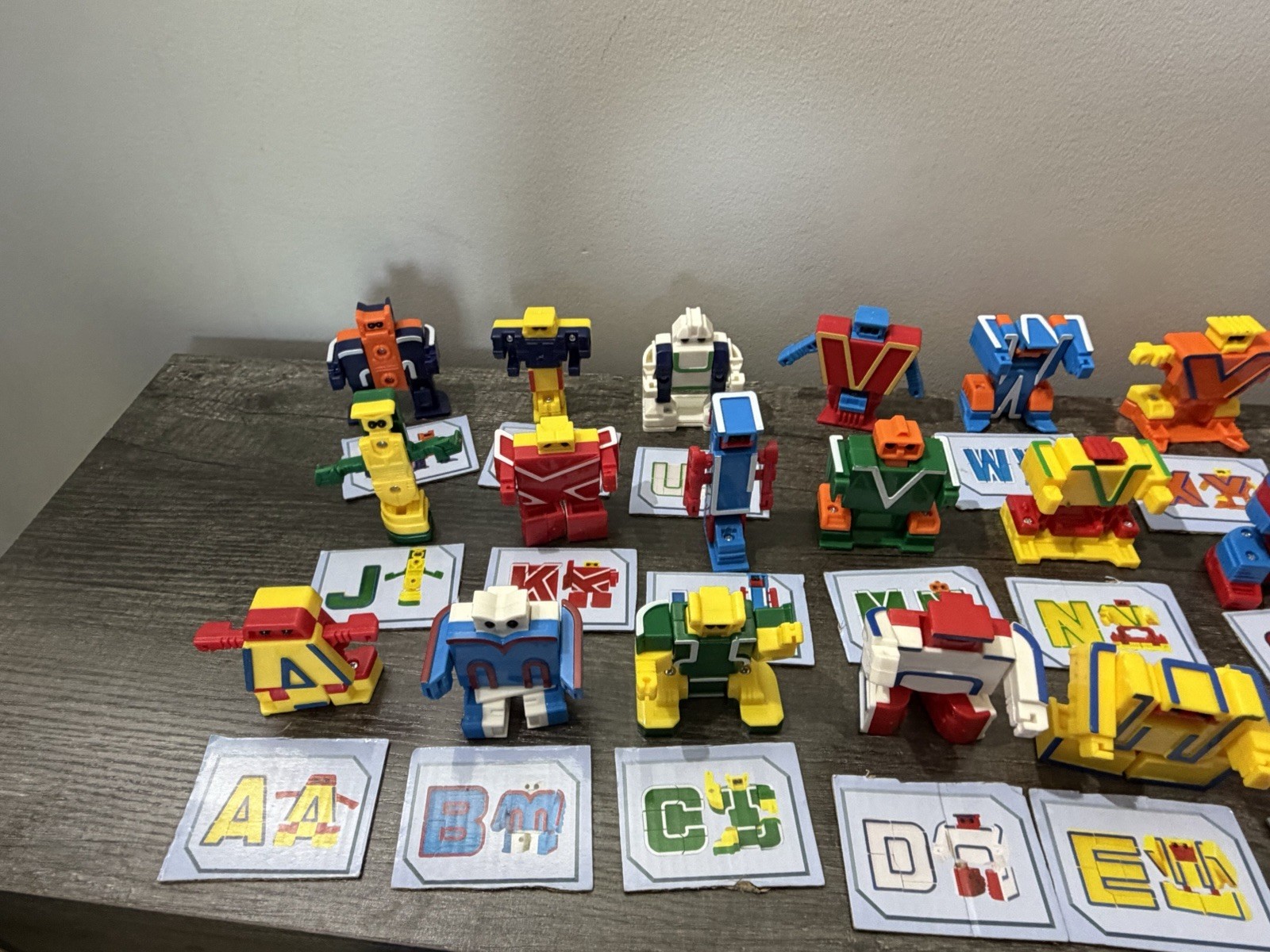 All 26 Alpha-Bots Transforming Letters Alphabet – with picture for each one