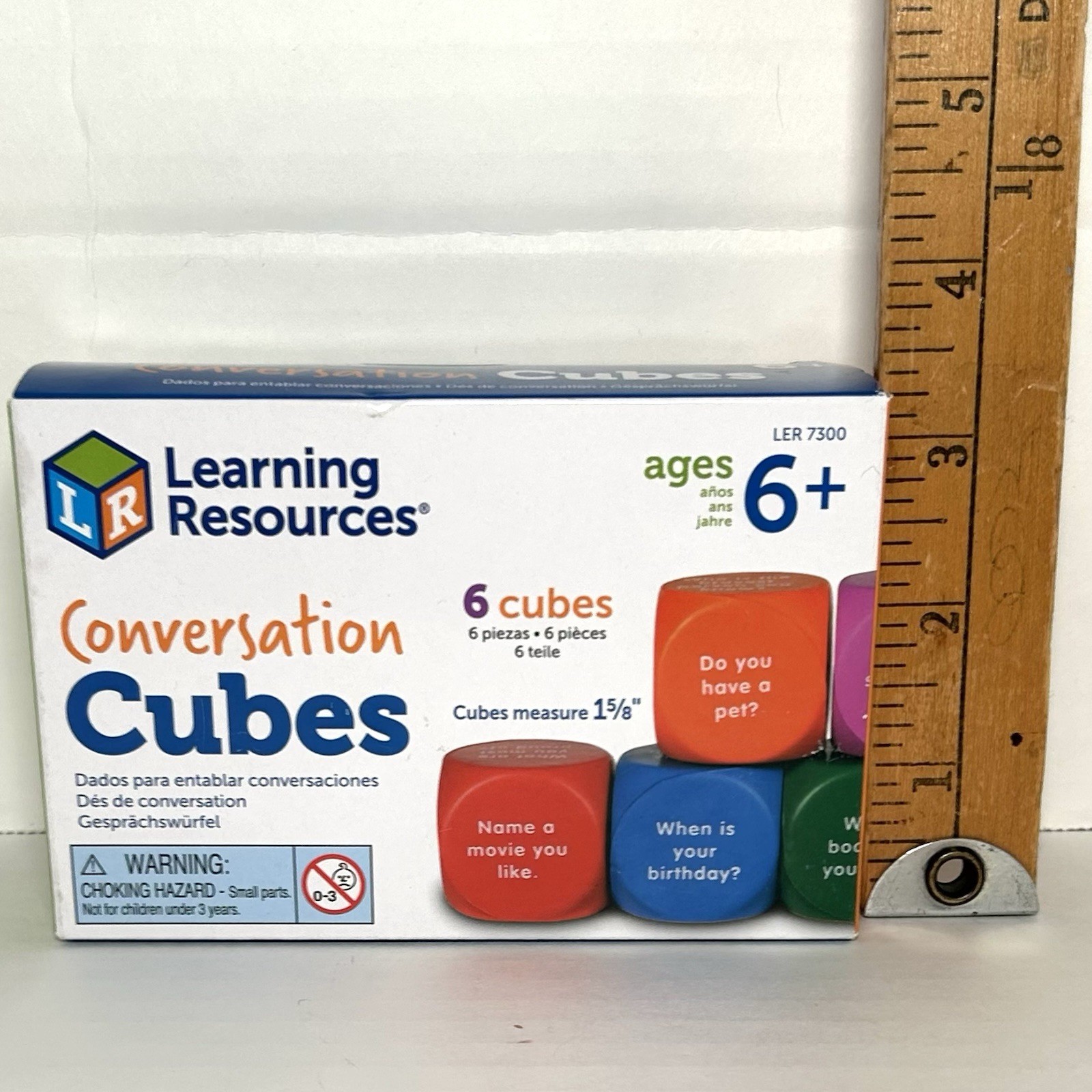 Learning Resources Conversation Cubes Social Dice Autism Therapy Ice Breaker NEW
