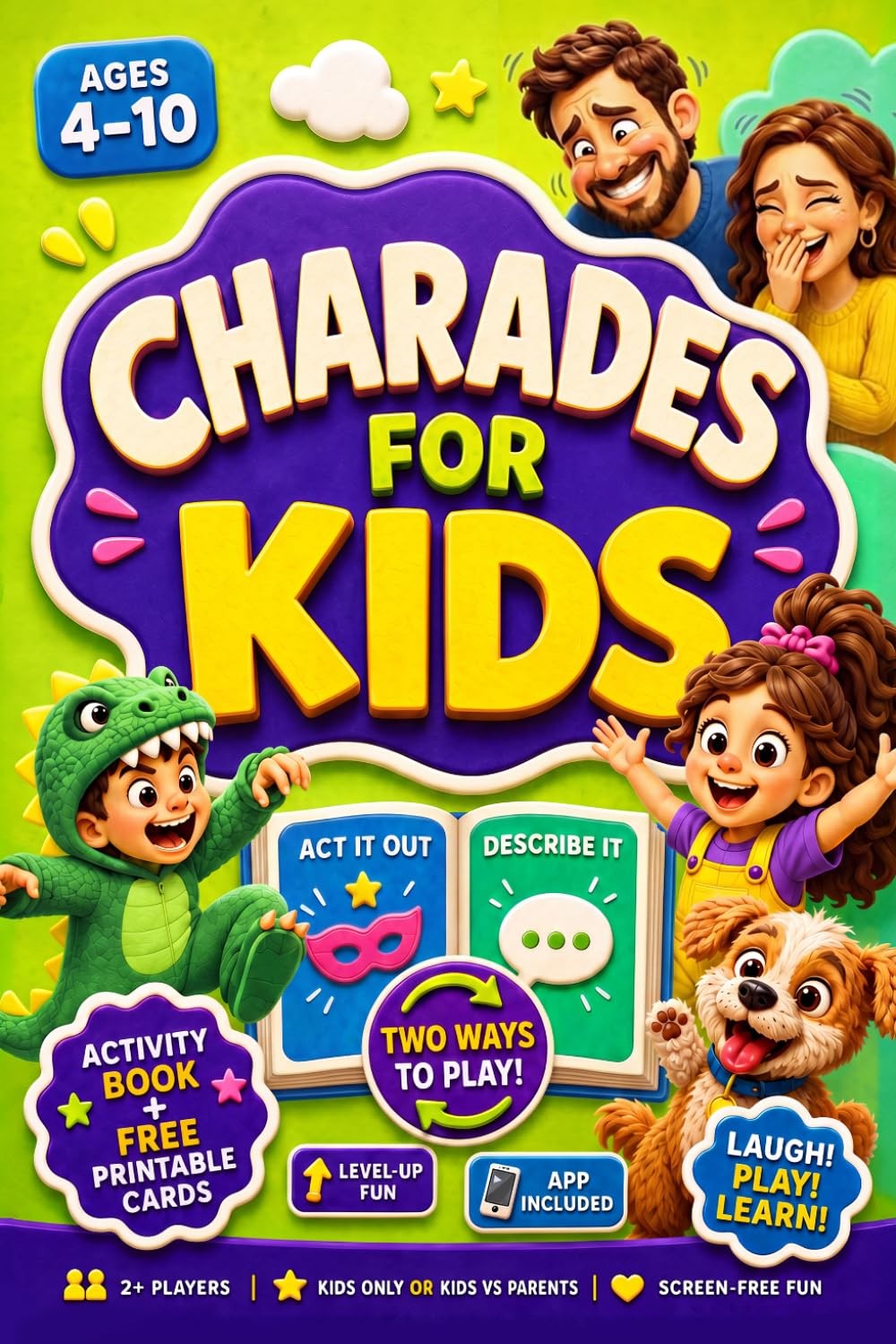 Charades for Kids: Hilarious Activity Book with 504 Picture-Charades the…