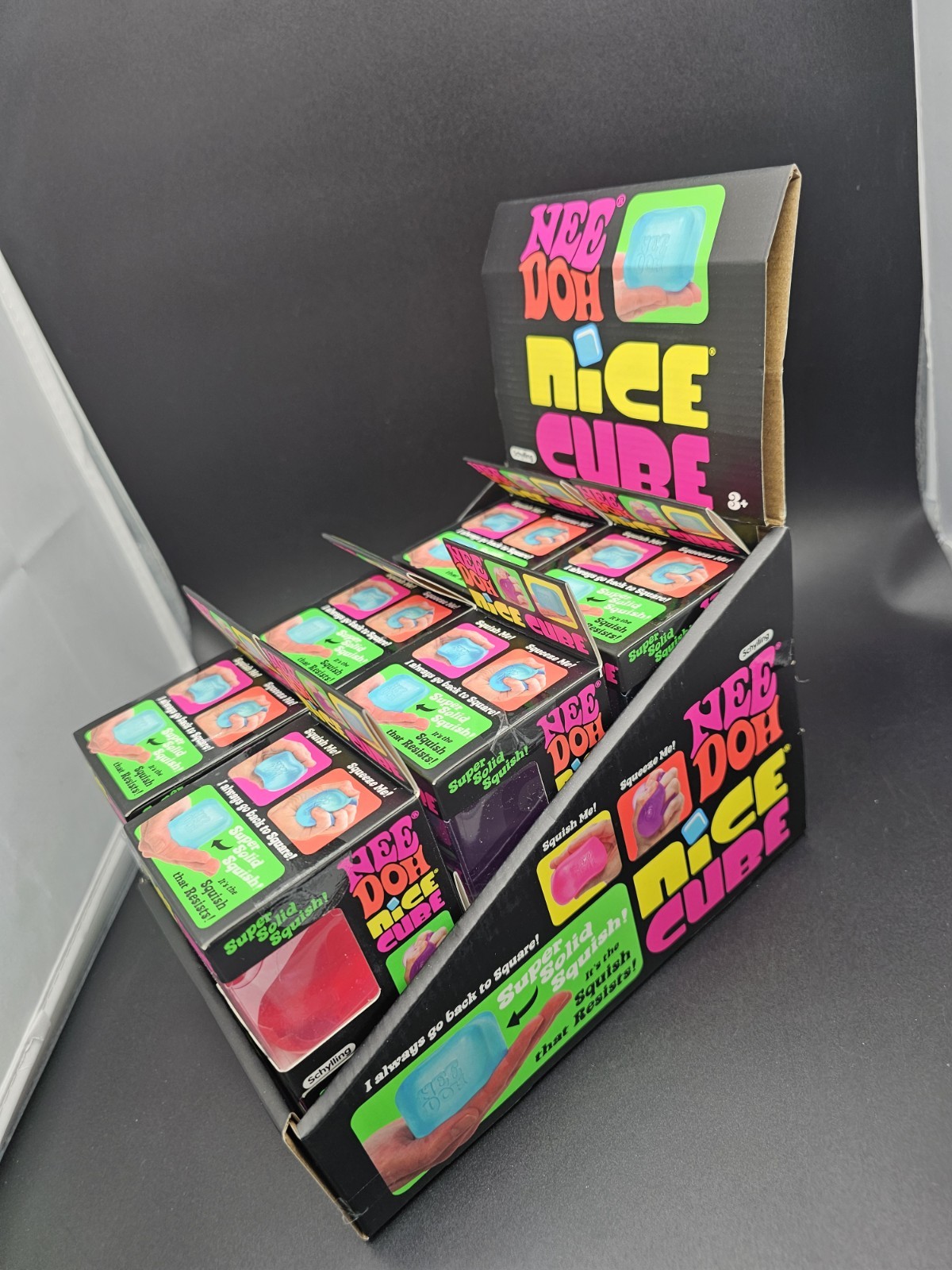 NeeDoh Nice Cubes With Display In Hand