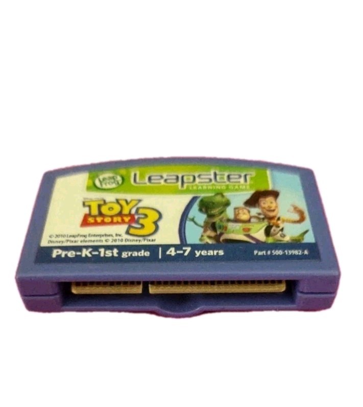 3pc. Leap Frog Leapster Game Cartridge Lot Star Wars Jedi Reading,Toy Story 3,UP