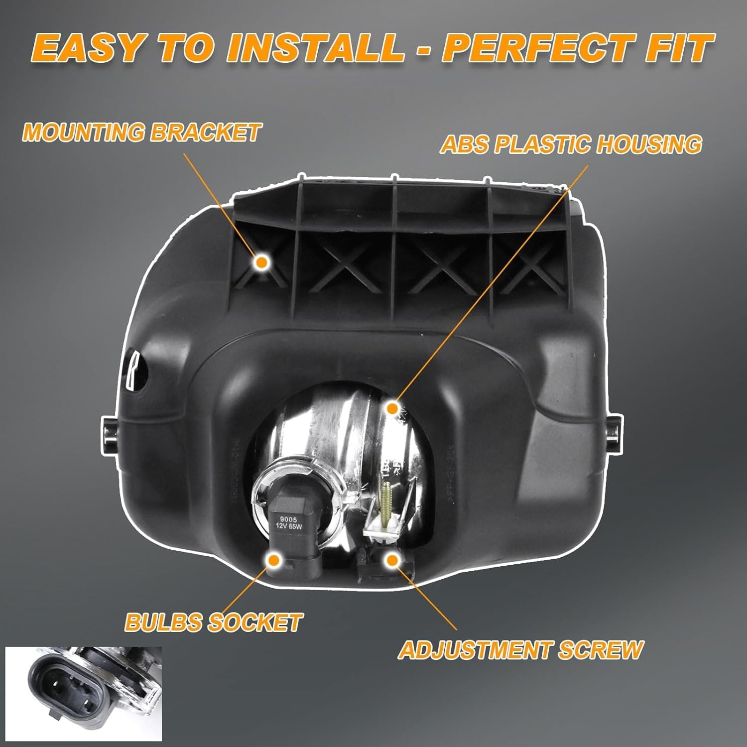Fog Lights Compatible With 2003-2006 Chevy Silverado 1500 2500 3500 1500HD 2500H