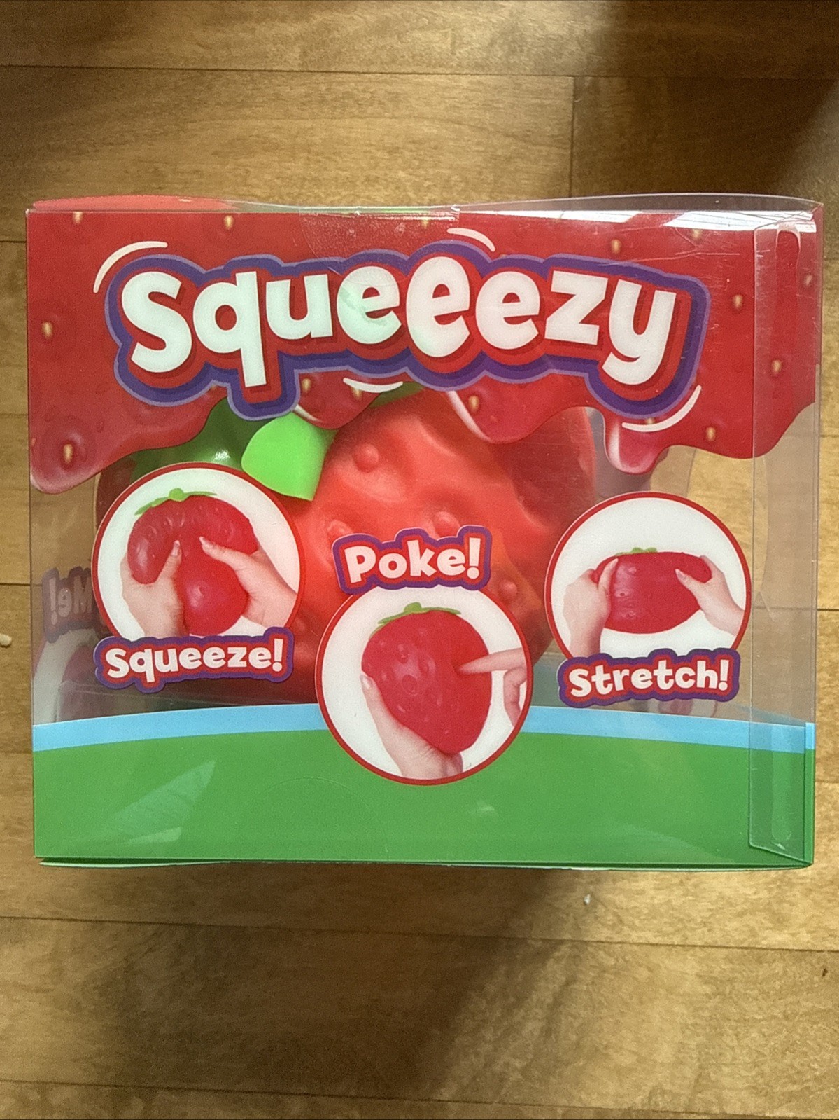 Sunny Days Jumbo Squeezy Strawberry Squishy Toy Stress Relief Toy TikTok VIRAL