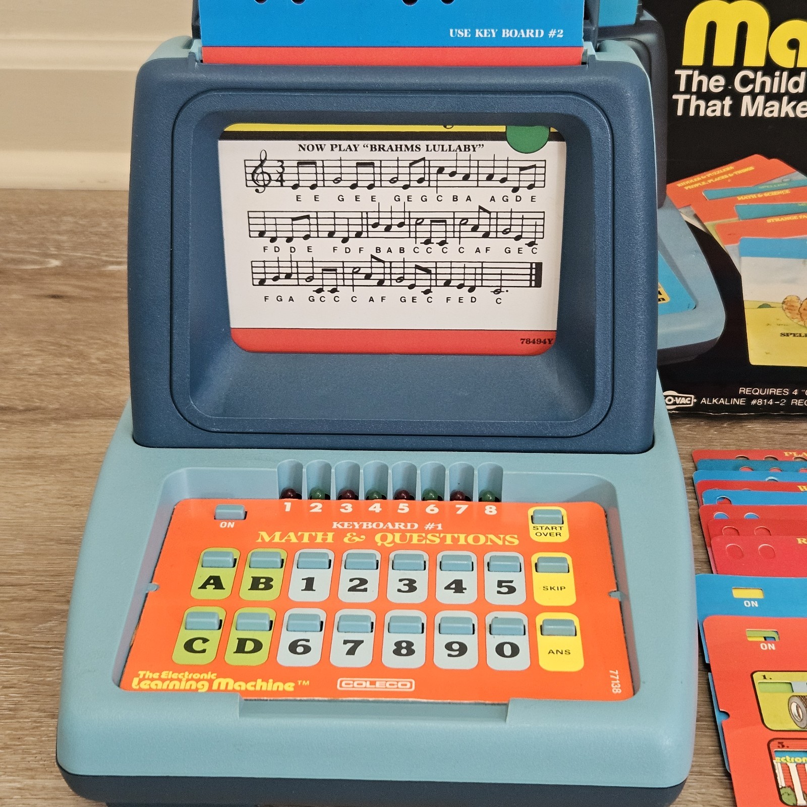 Vintage 1980 Coleco Electronic Learning Machine 2210 TESTED & WORKS