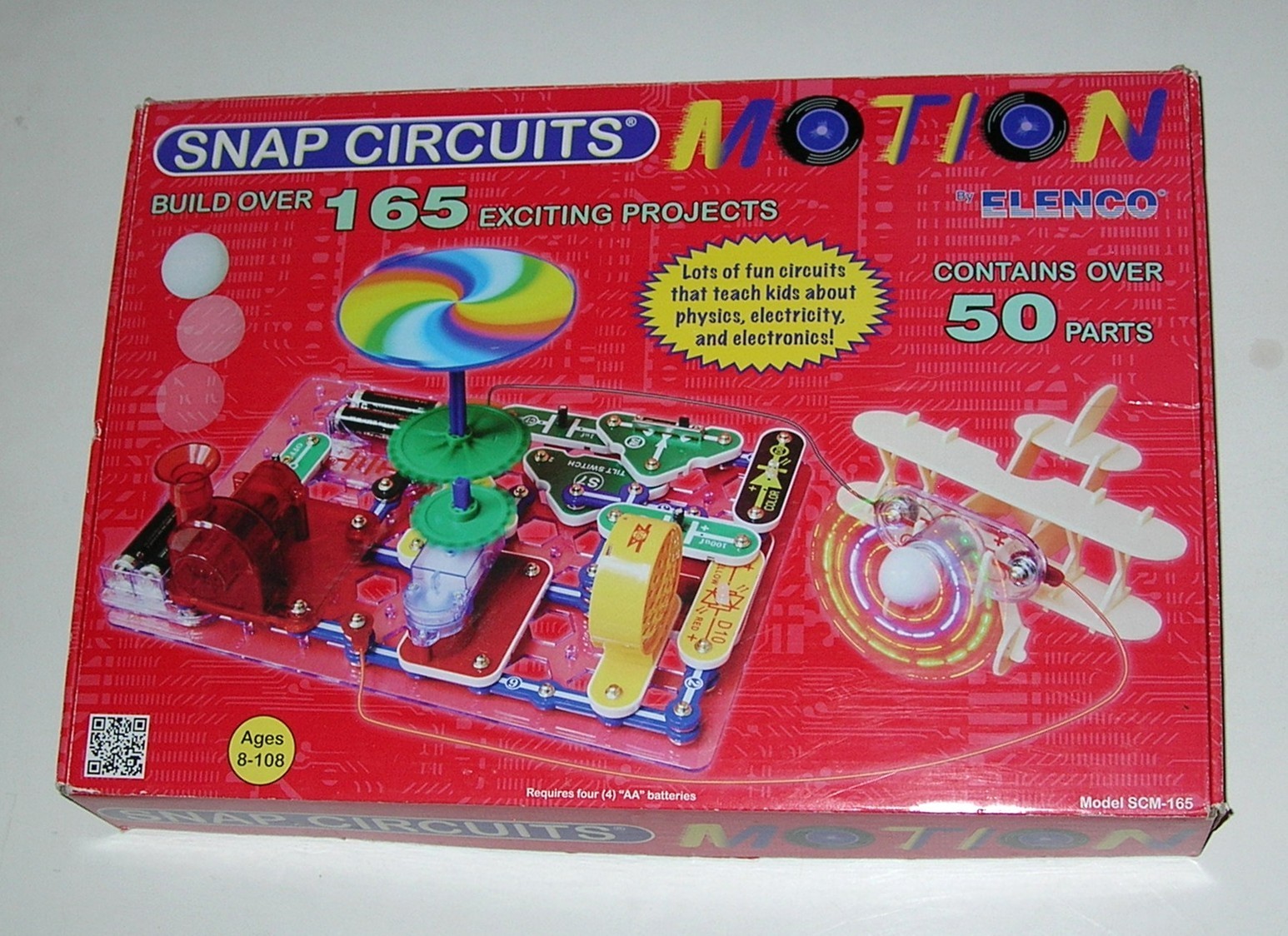 Elenco Snap Circuits Motion Electronics Discovery SCM-165 Near Complete Airplane
