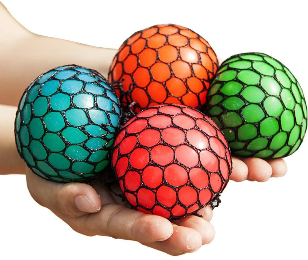 2 Grape Stress Mesh Ball Balls Sensory fidget tactile autism toy fast shipping!