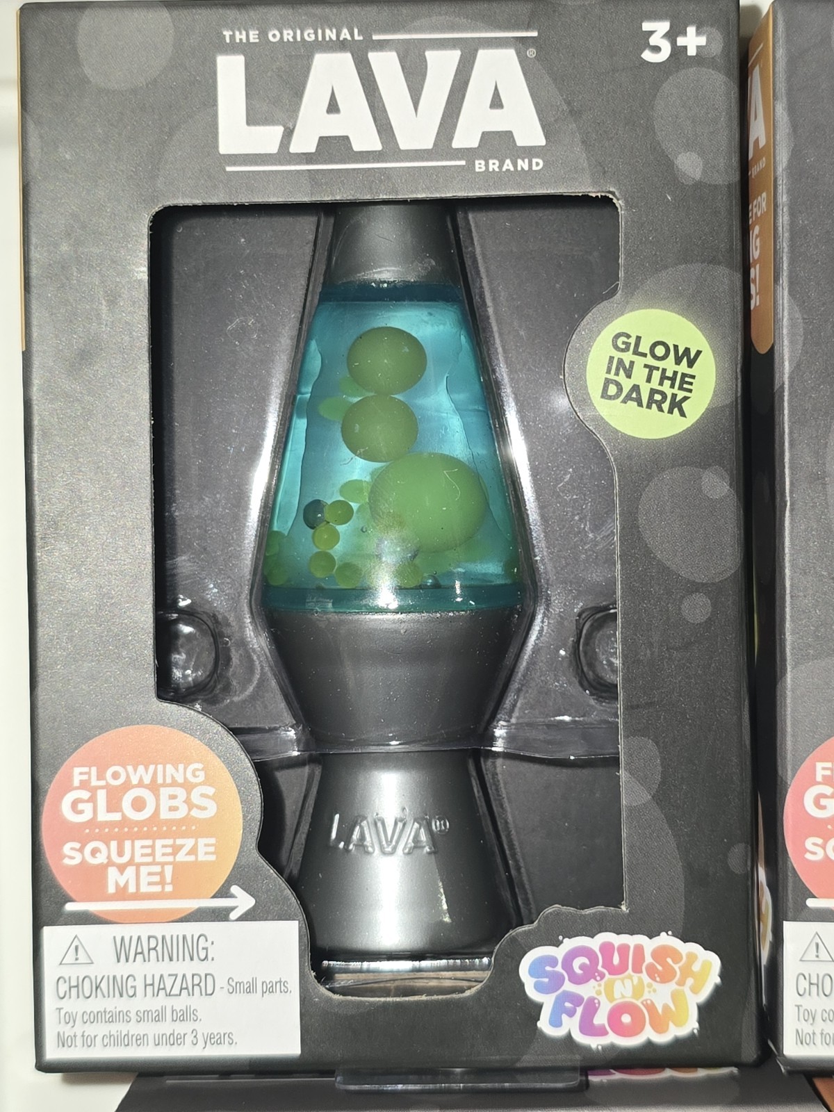 New SEALED Authentic Schylling Needoh Lava Lamp Squish N Flow Toy GREEN & BLUE