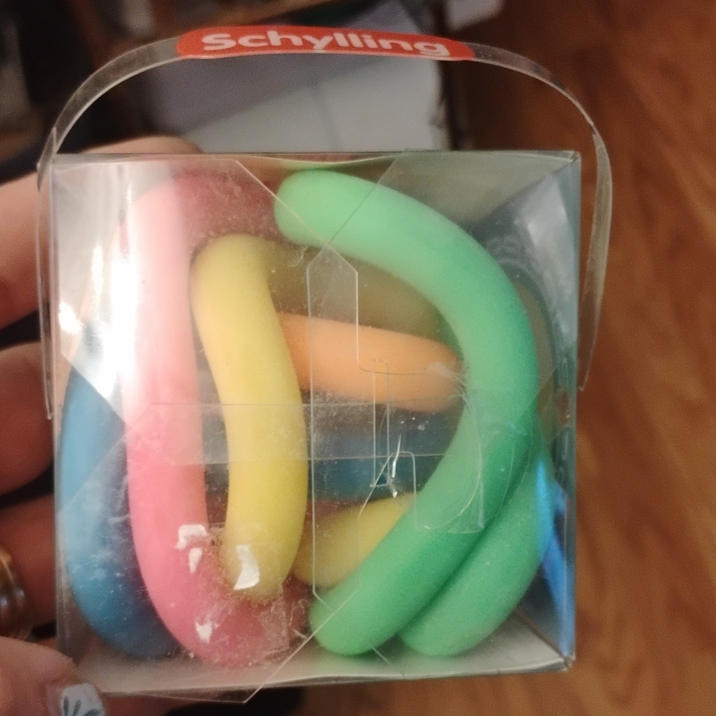 Schylling NeeDoh Noodlies Squish Stretch Loop Fidget Toy, Multicolor