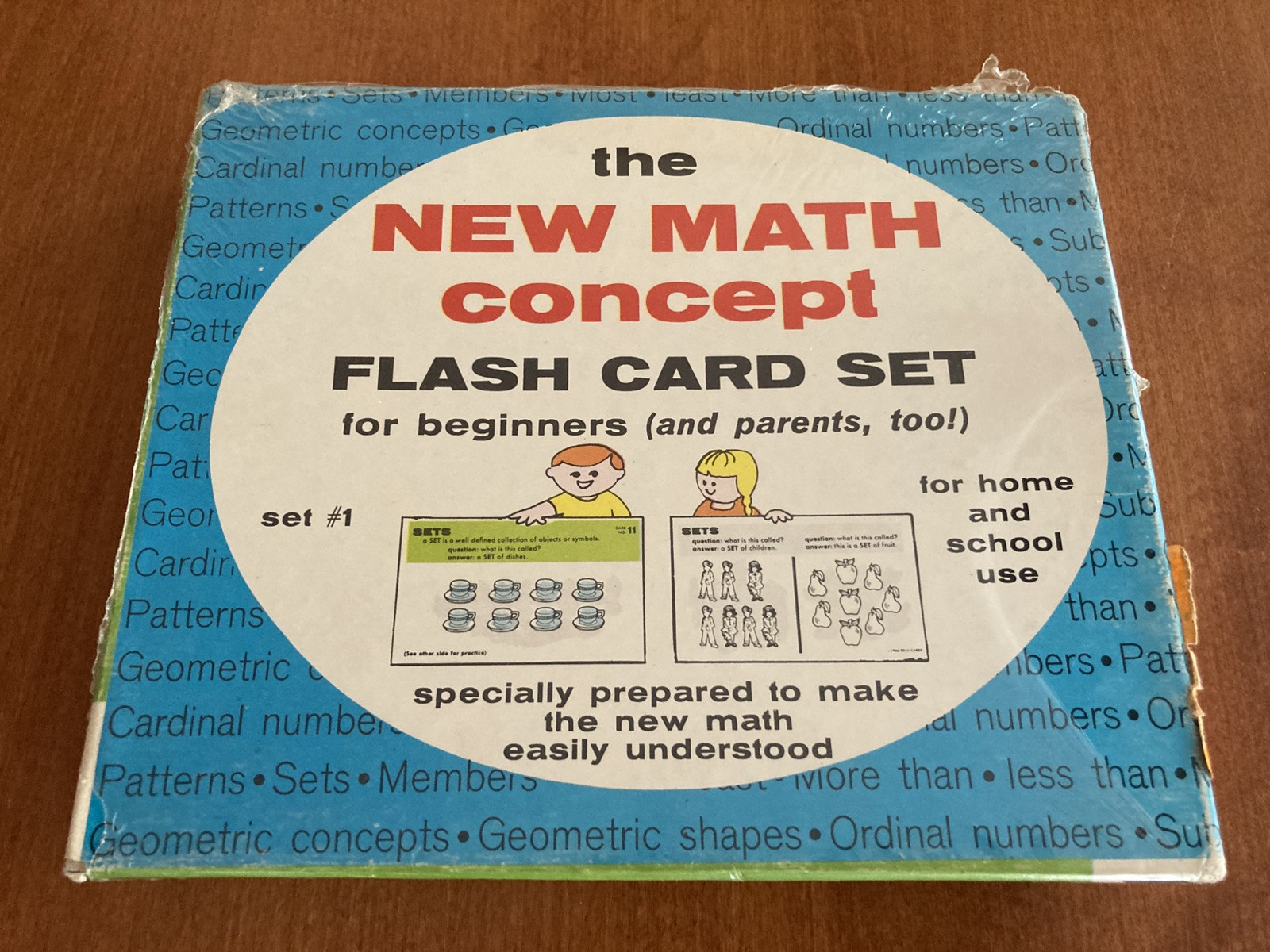 Factory Sealed Vintage Math Flash Cards Set EDU Toys R Us Home And School Unused