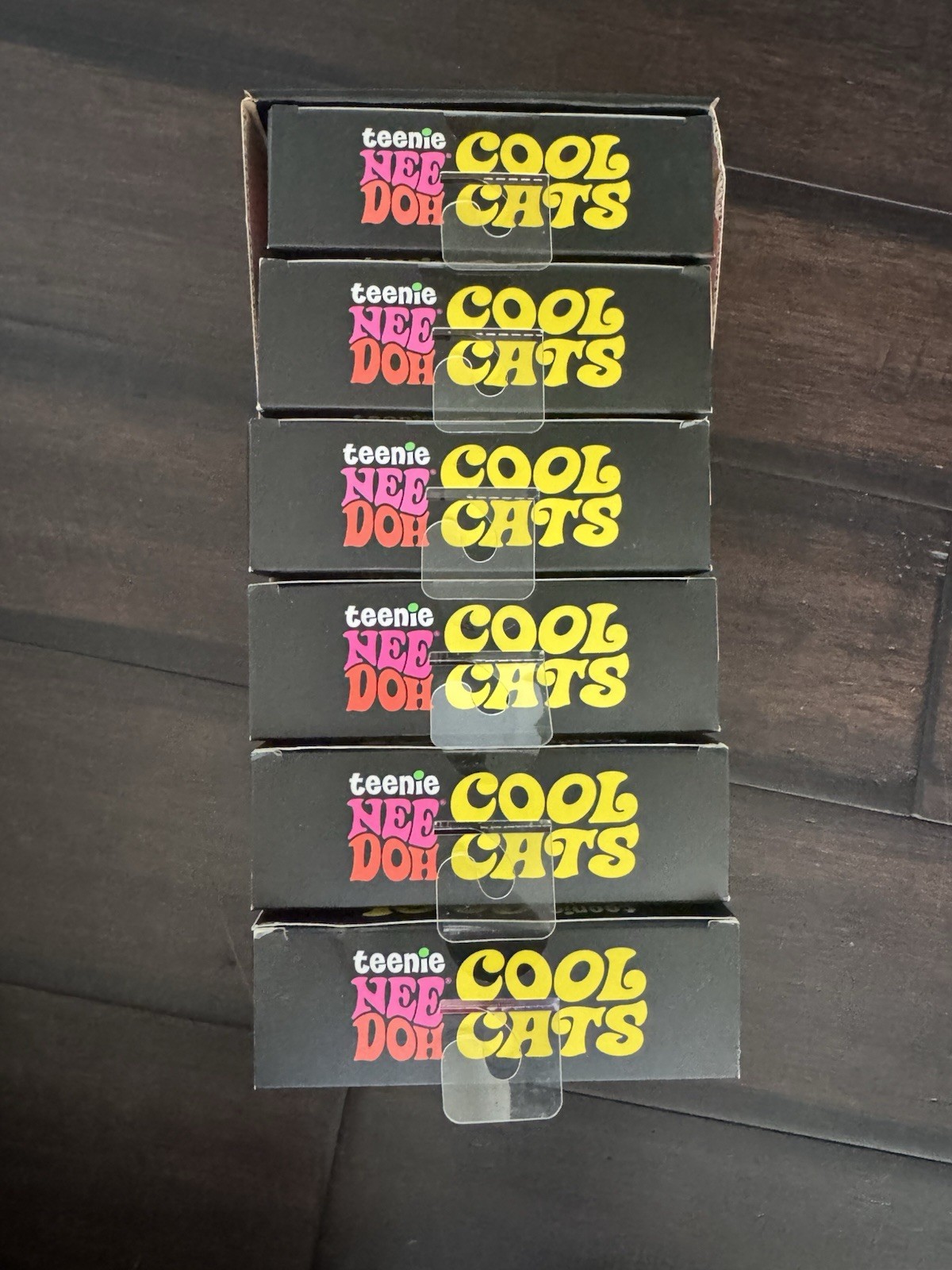 (LOT OF 6) NeeDoh Teenie Cool Cats Display 4 pack Squishy Nee Doh Mini Kittens