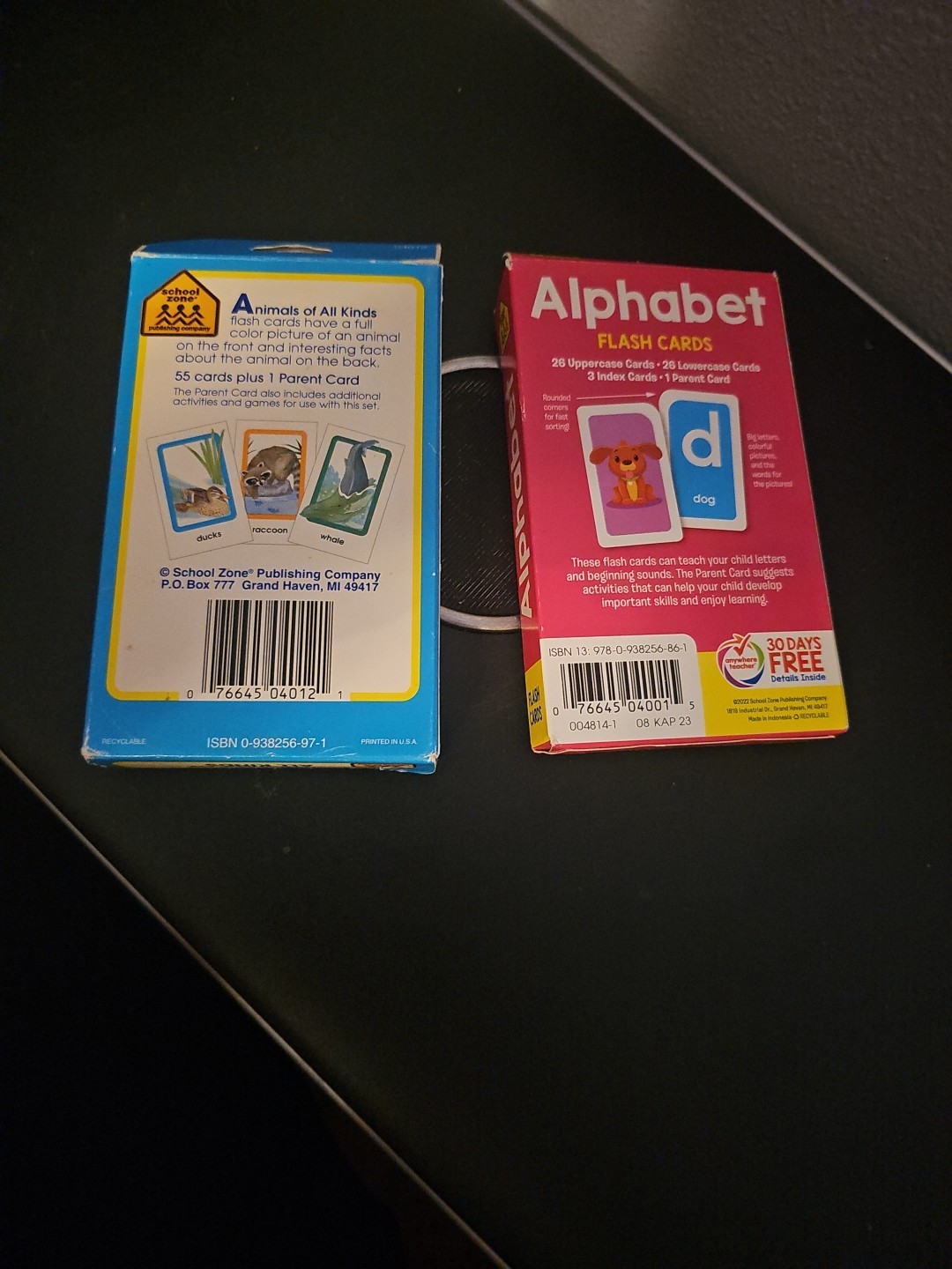 Set Of 2 Flash Cards For Ages 3 And Up