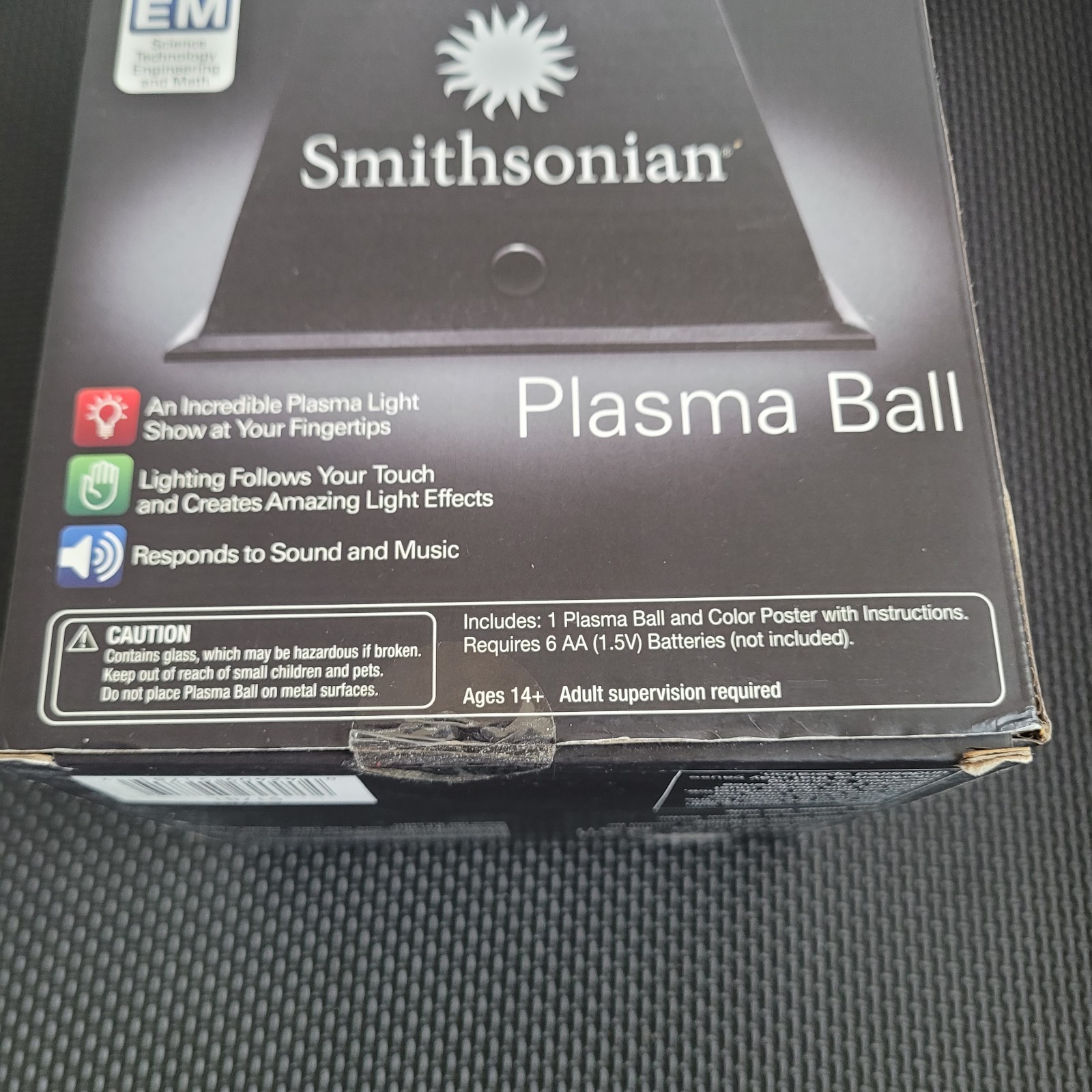 Smithsonian Physical Science STEM Plasma Ball Light Show, Works