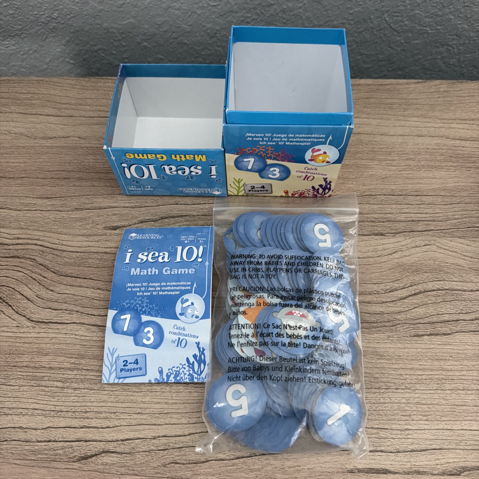 Learning Resources I Sea 10! Math Game “Catch” Combos of 10 Ages 6 Grade 1 +