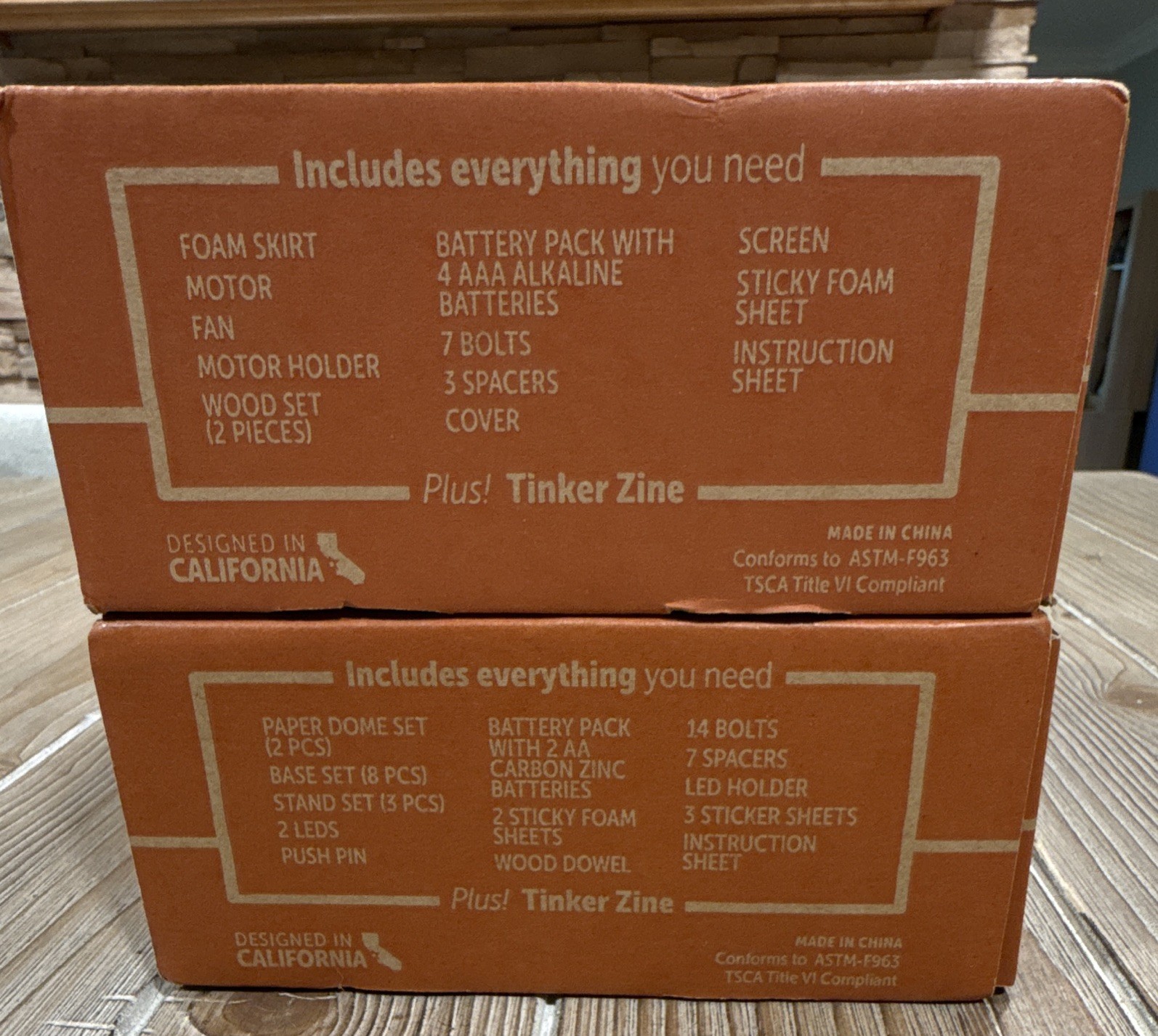 KiwiCo Tinker Crate Lot of 2 Hover Disc & Light-Up Planetarium STEM Science Kits