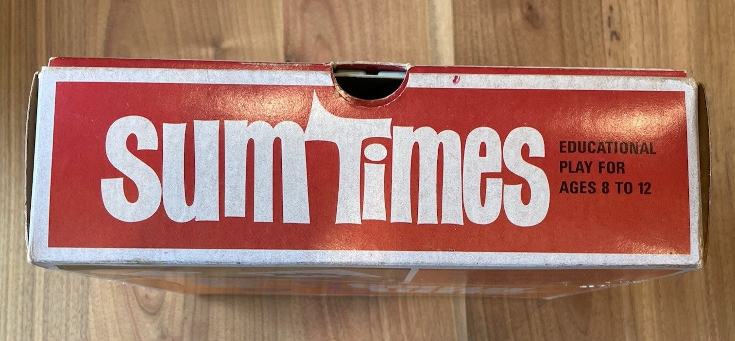 SUM TIMES | 3M 1968 | Classic Vintage Edu-PLAY-tional Math Game | USED