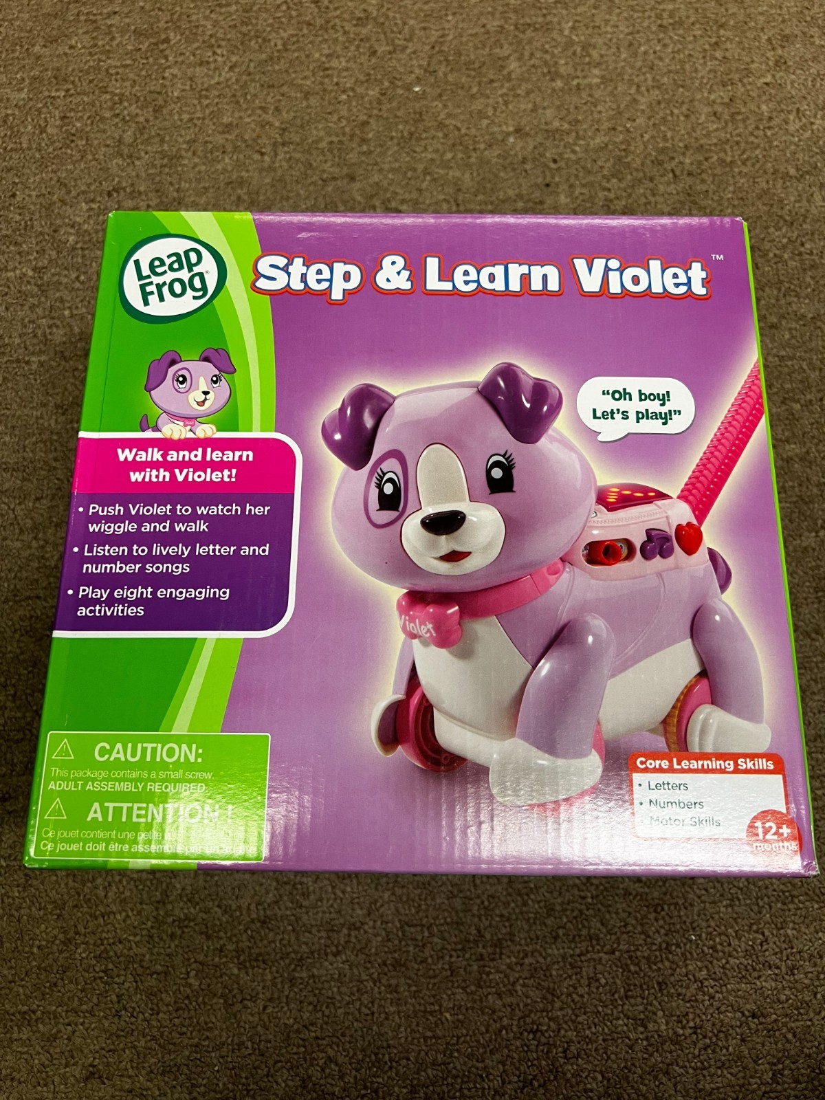 Sealed Leap Frog Step and Learn Violet Interactive Dog Teaches Letters Numbers