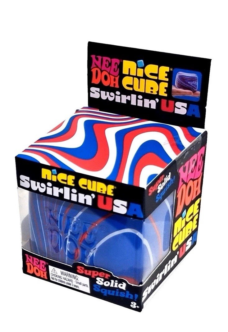 NEEDOH Nice Cube Swirlin’ USA Limited Edition 🇺🇸 RED WHITE BLUE