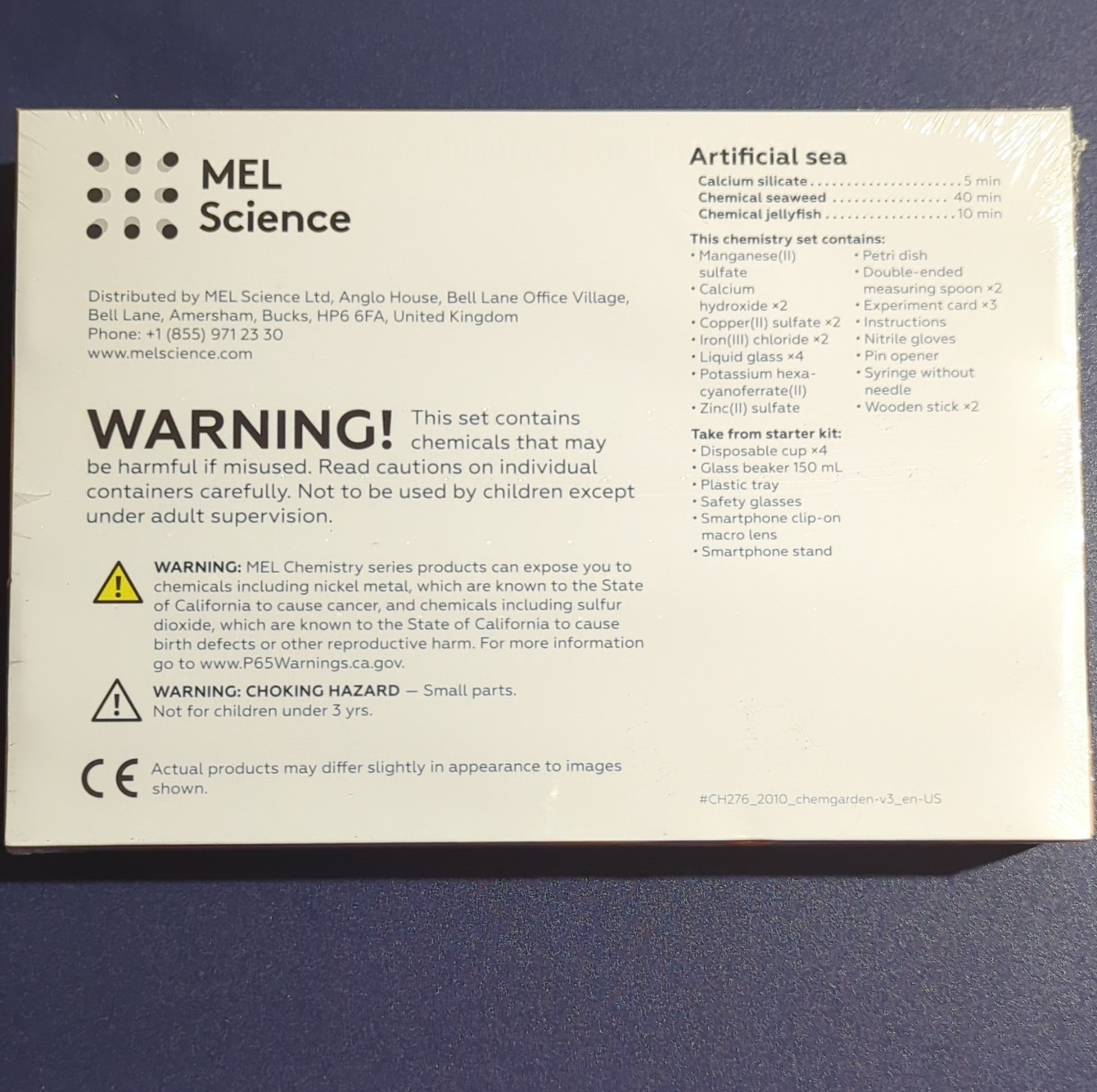MEL Chemistry Artificial Sea Chemistry Set Educational Experiment Kit