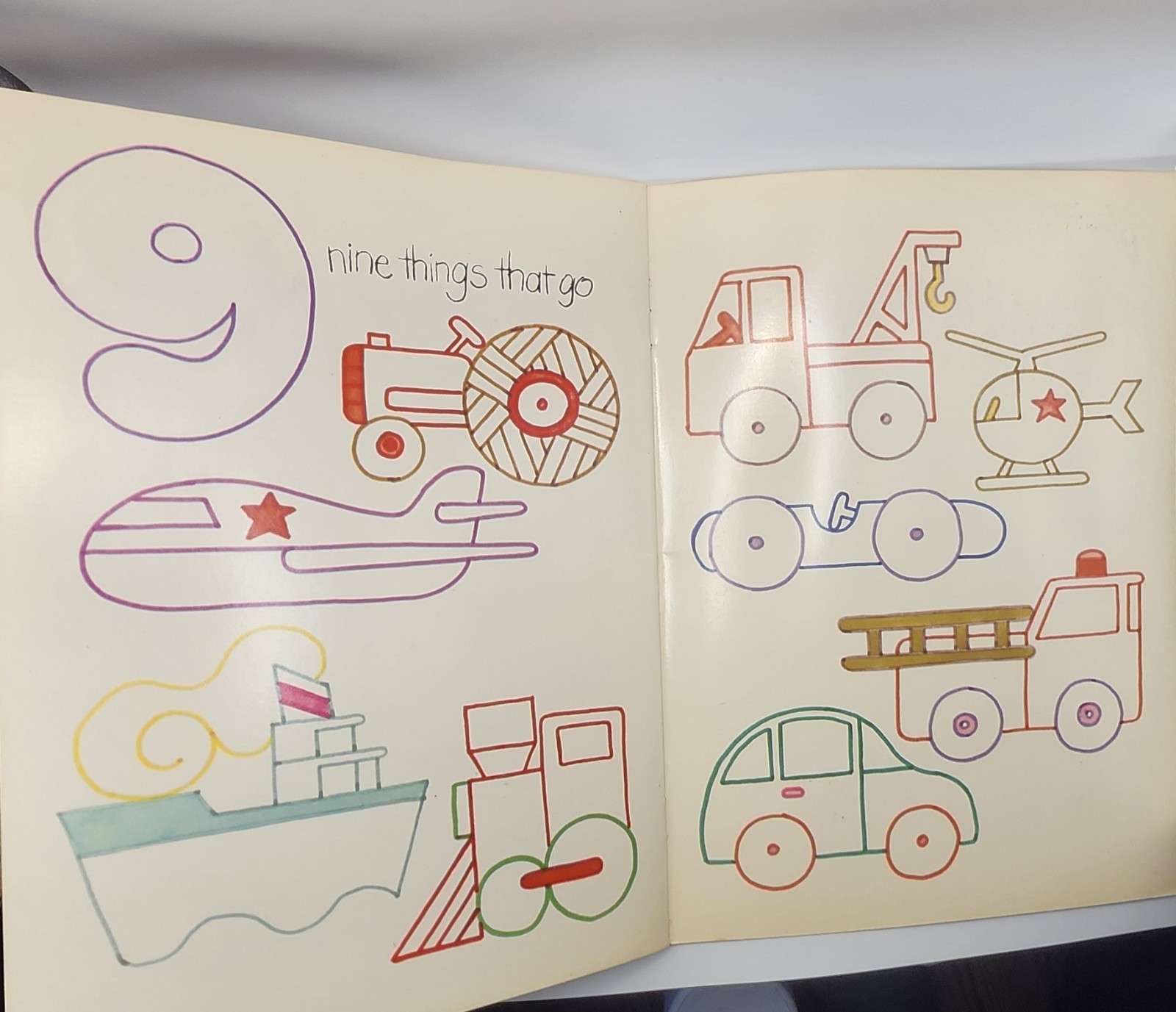 1979 The Scribbler’s Color & Wipe-Off Book 1-2-3 and Me Preschool Learning [G]