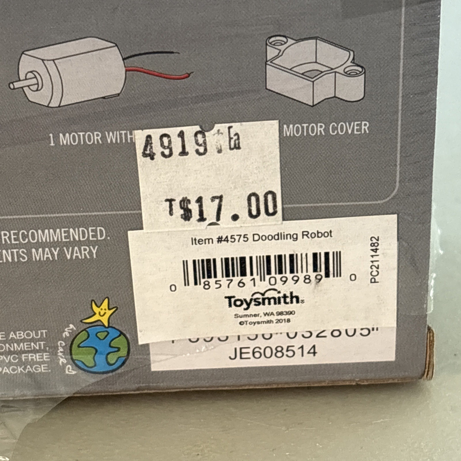 4M KidzRobotix Doodling Robot DIY Science Engineering Robotics SEALED New Kit
