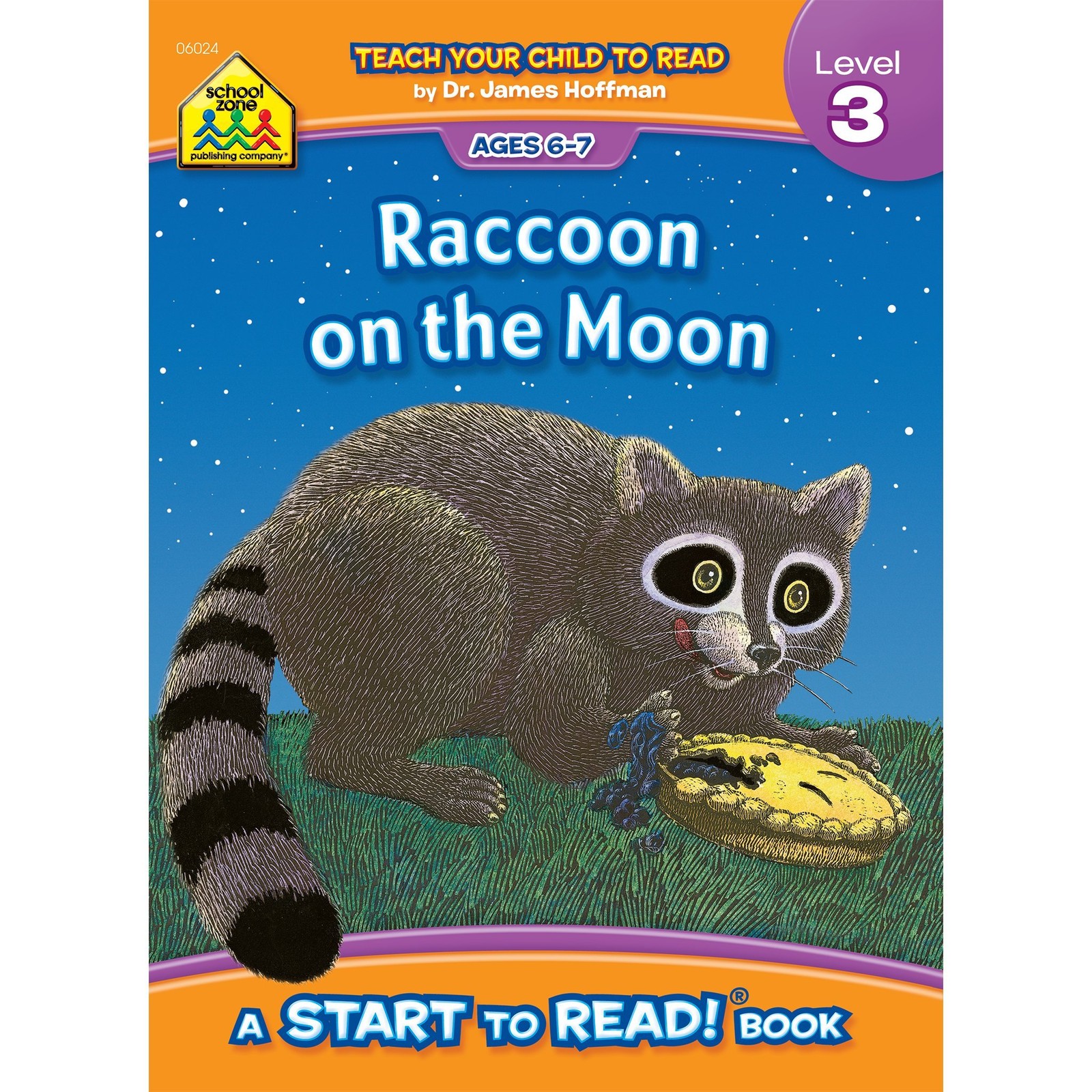 School Zone Raccoon on the Moon, Start to Read! Book Level 3: Ages 6 7,…