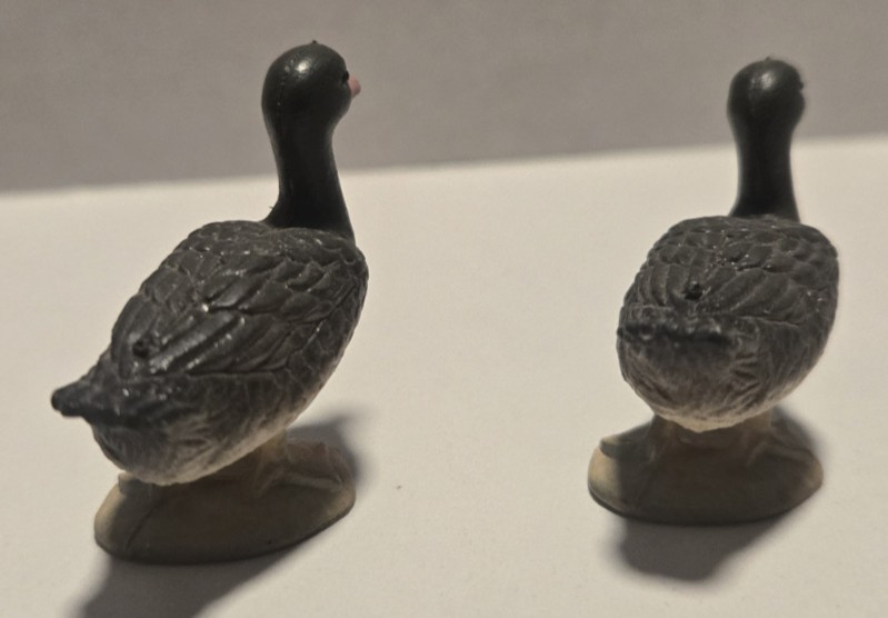 Lot of (4) PVC Waterfowl Animals Miniature Goose Duck Figures Toys FREE SHIPPING