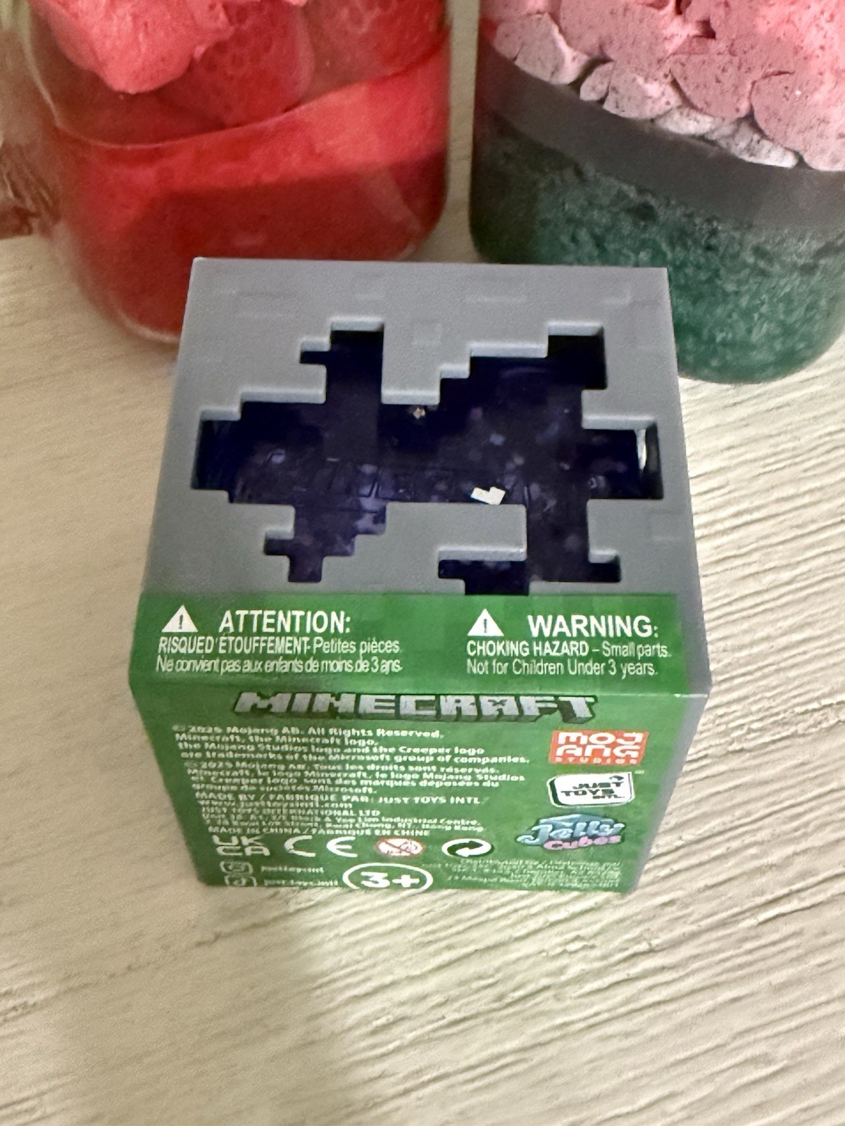 New MINECRAFT JELLY CUBES – RARE Purple Viral Squishy Nee Doh Ish Type Fidget