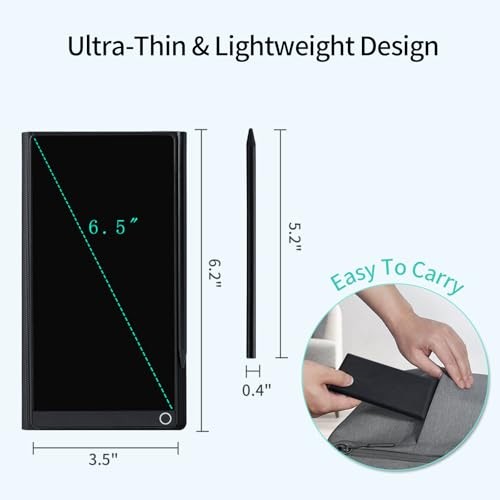6.5inch Digital Notepad Portable Mini LCD Writing Tablet Electronic Notebook