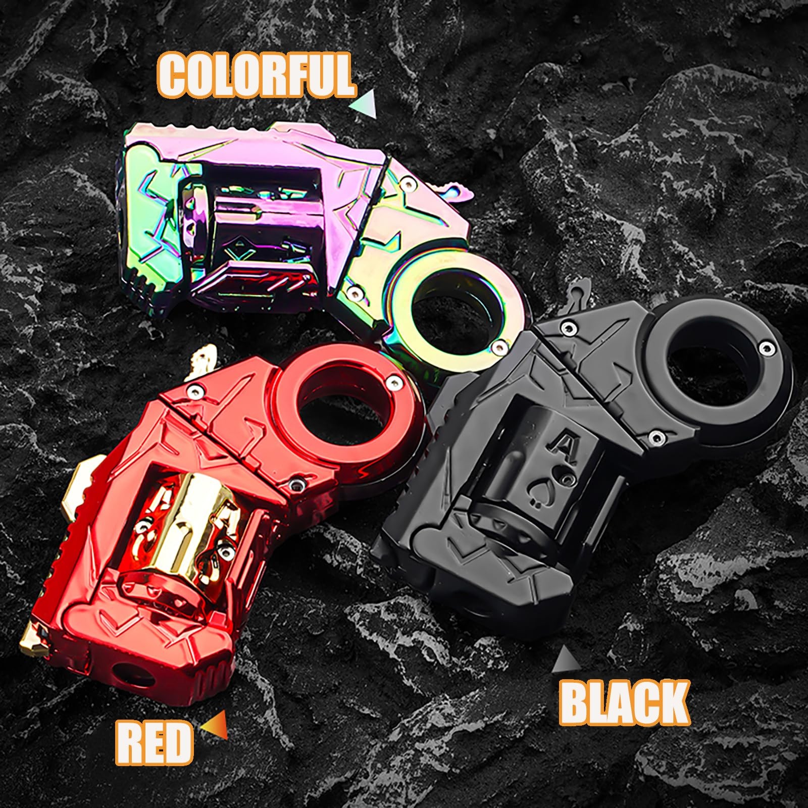 Stress Relief Fidget Toys, Alloy Metal Fidget Slider Toy, Dual Form Transform…