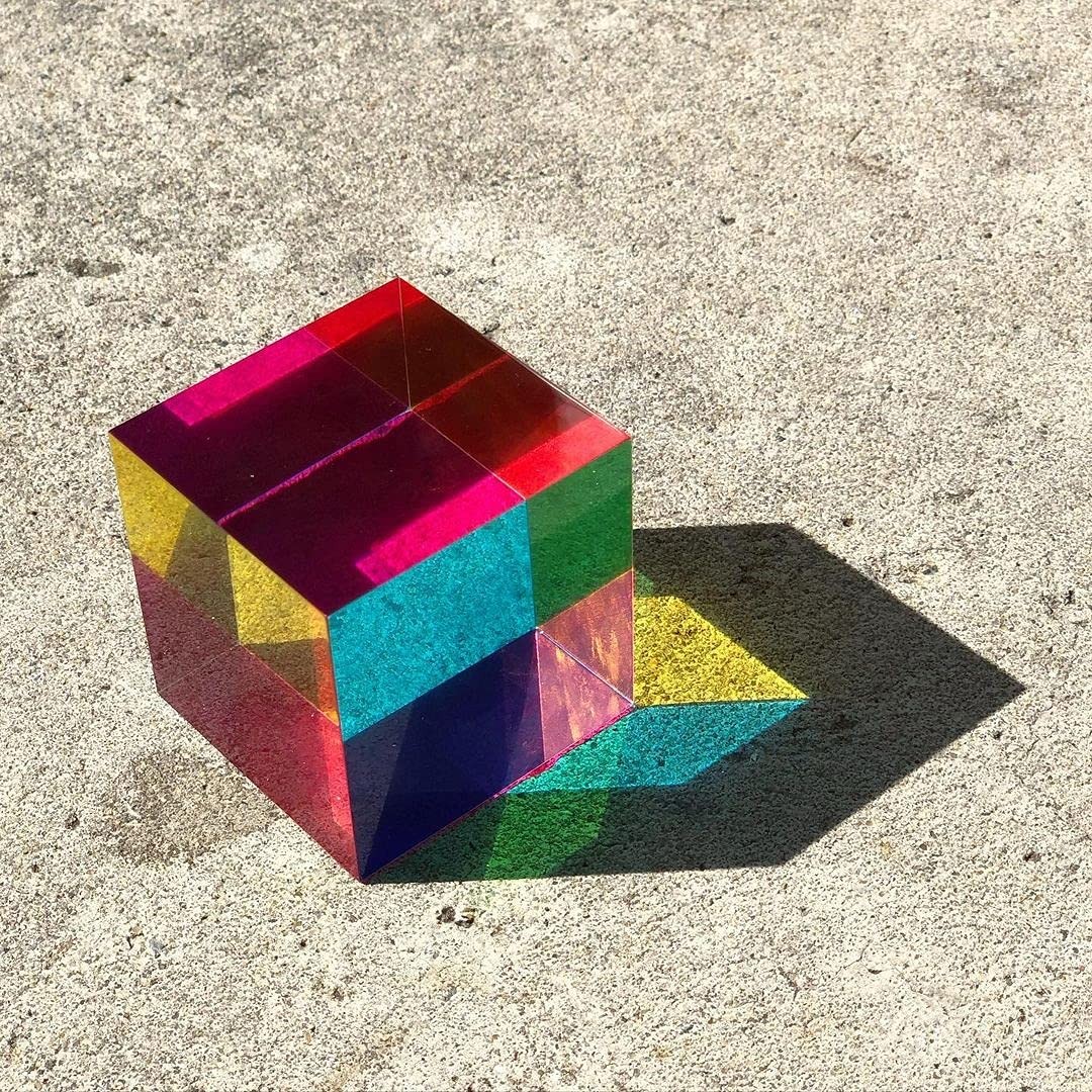 CMY Cubes Mini (30mm) – Cyan, Magenta & Yellow Cube – Optical Color Cube – Te…