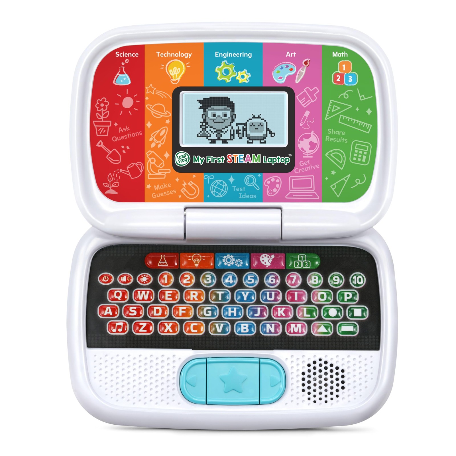 LeapFrog My First STEAM Laptop 9.3″ x 6.2″ x 2.2″, Multicolor