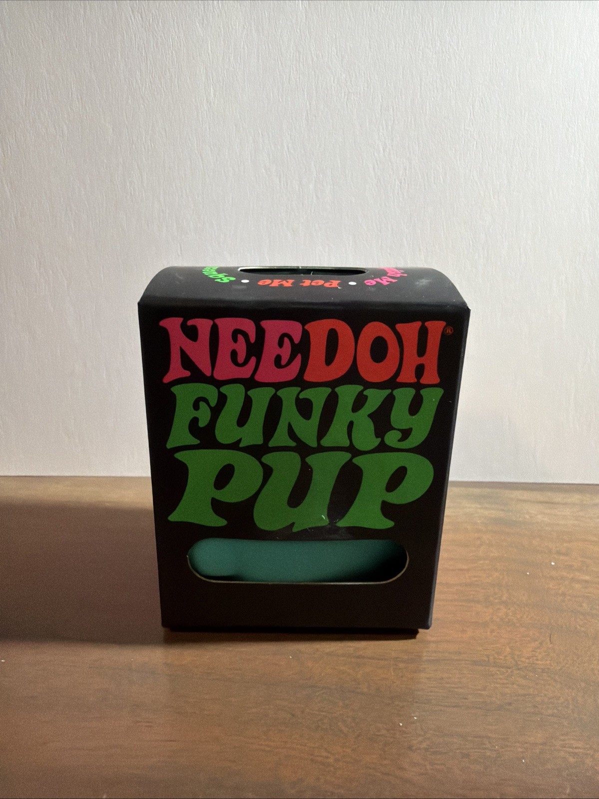 Needoh Funky Pup Blue Teal Authentic New In Box Squish Schylling Toy
