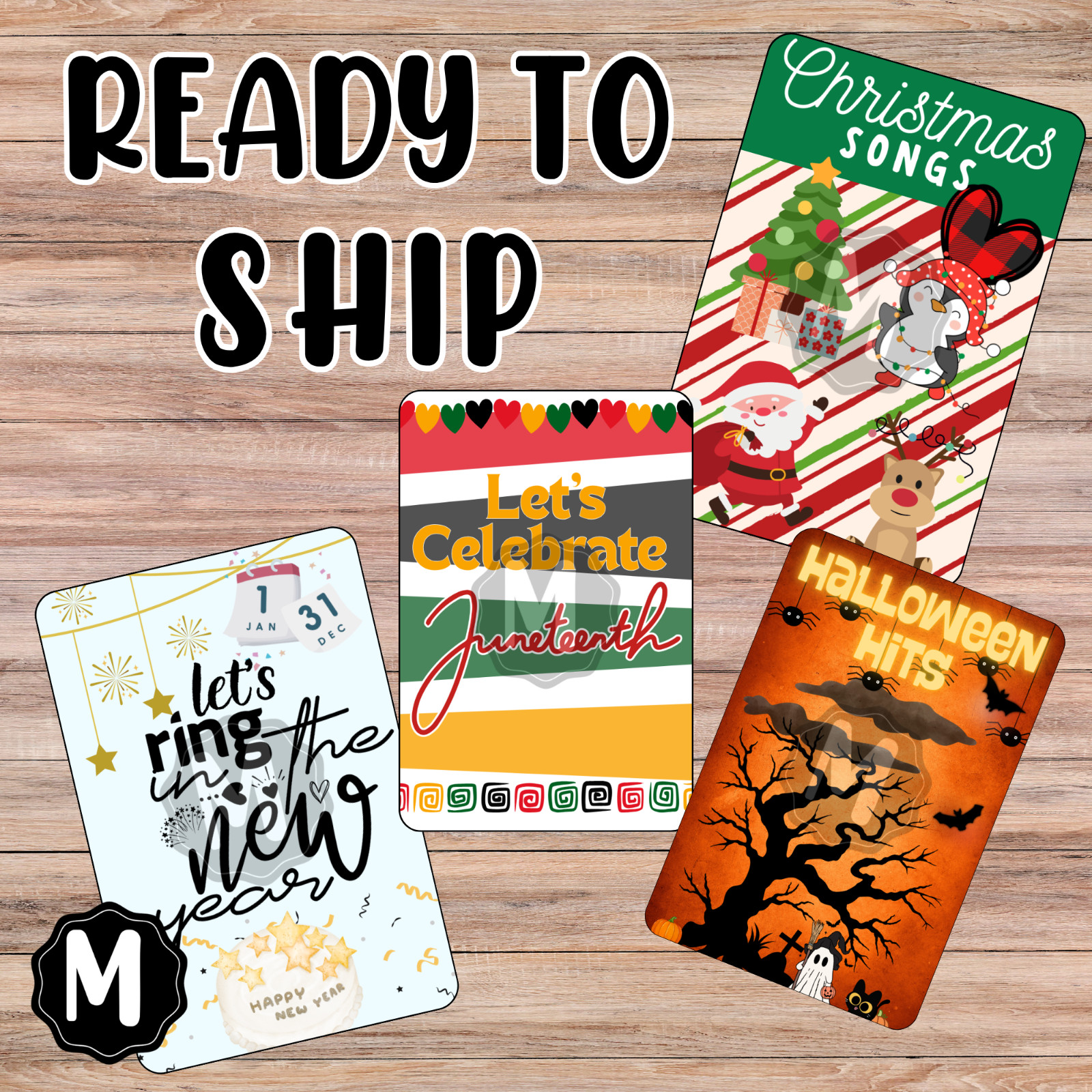 Yoto MYO Card Labels – READY to SHIP – Fall & Winter Holidays