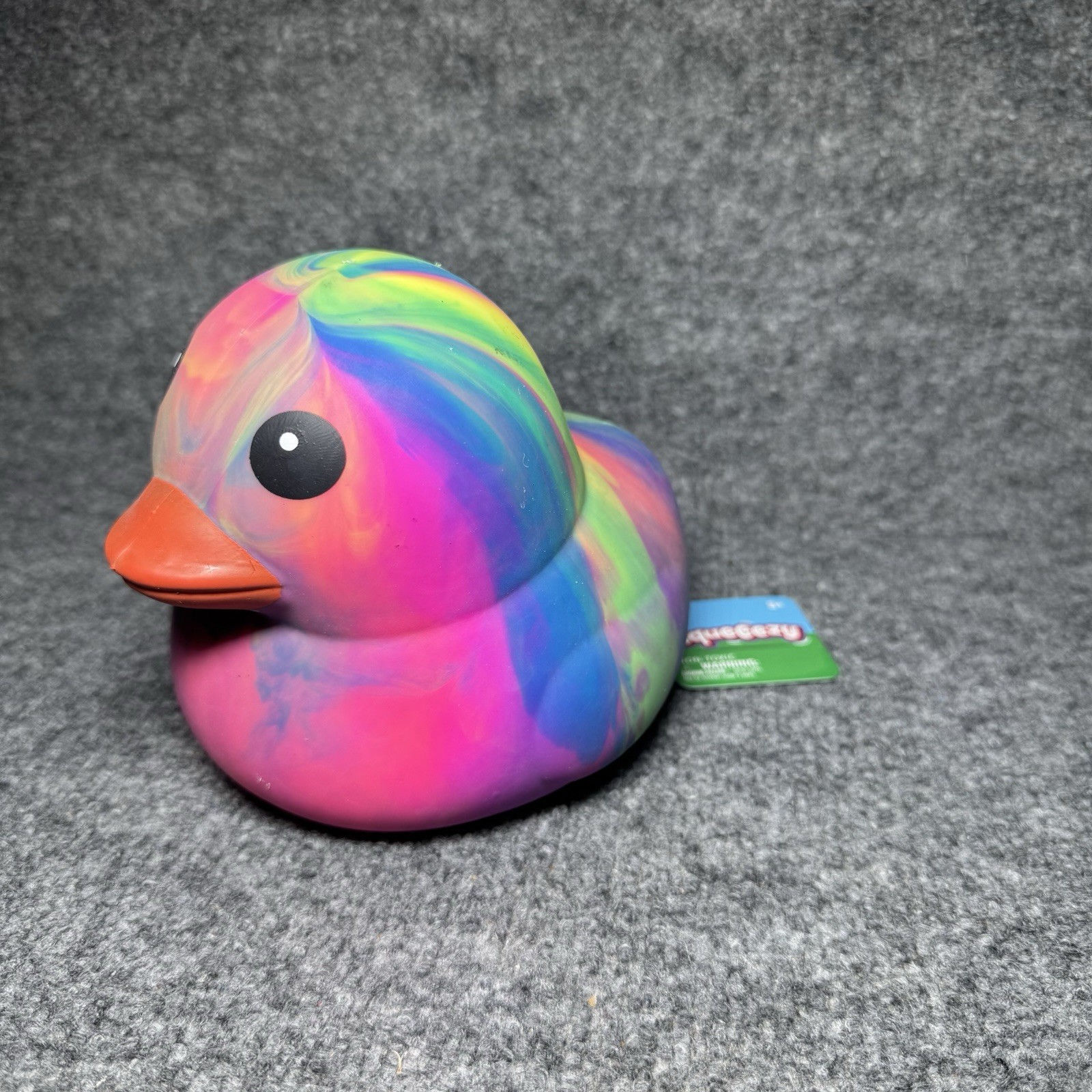 Sunny Days Jumbo Squeezy Duck Tie-Dye Squishy Stress Relief Toy Squeeezy NWT