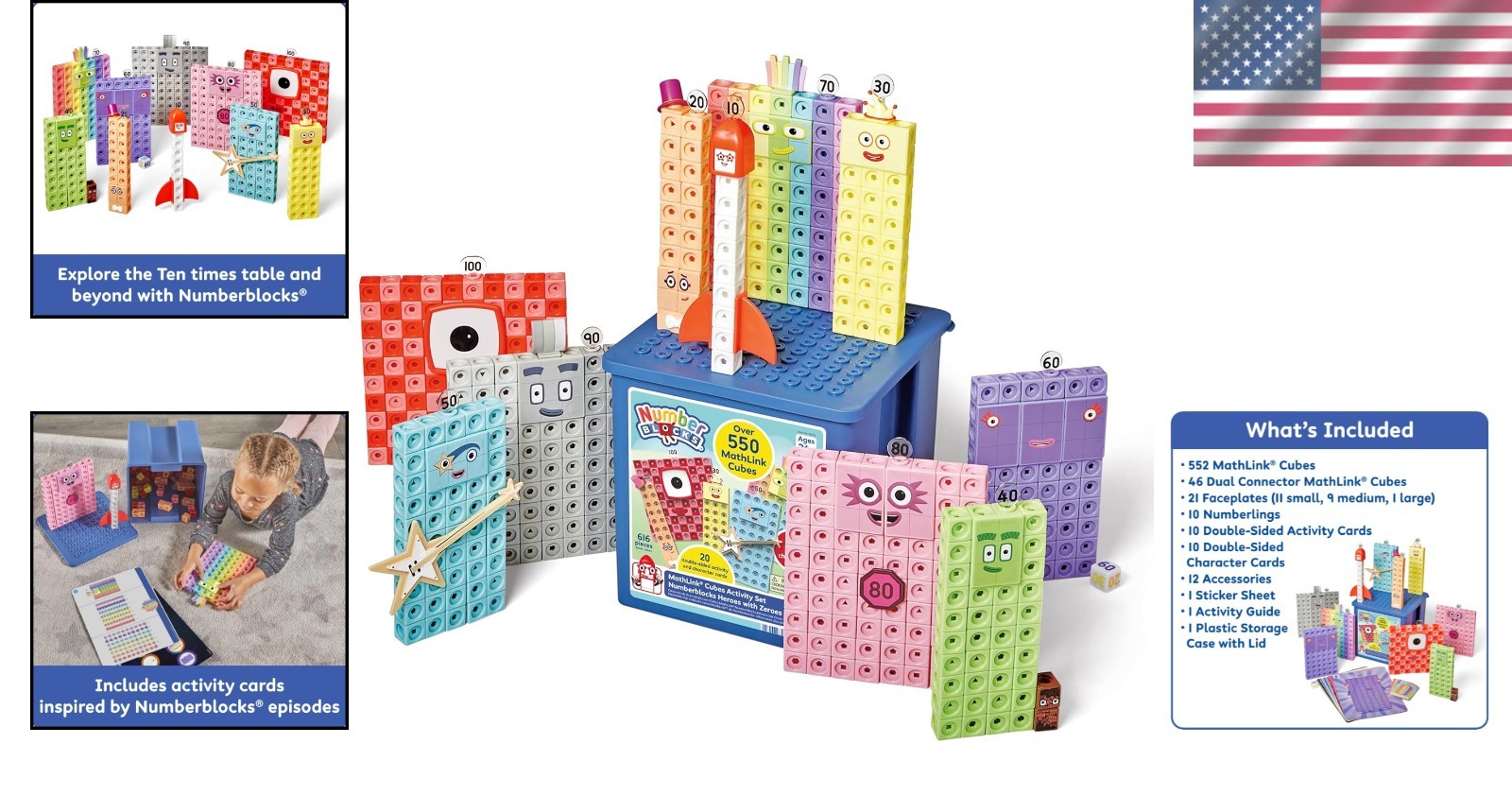 Numberblocks MathLink Cubes Activity Set