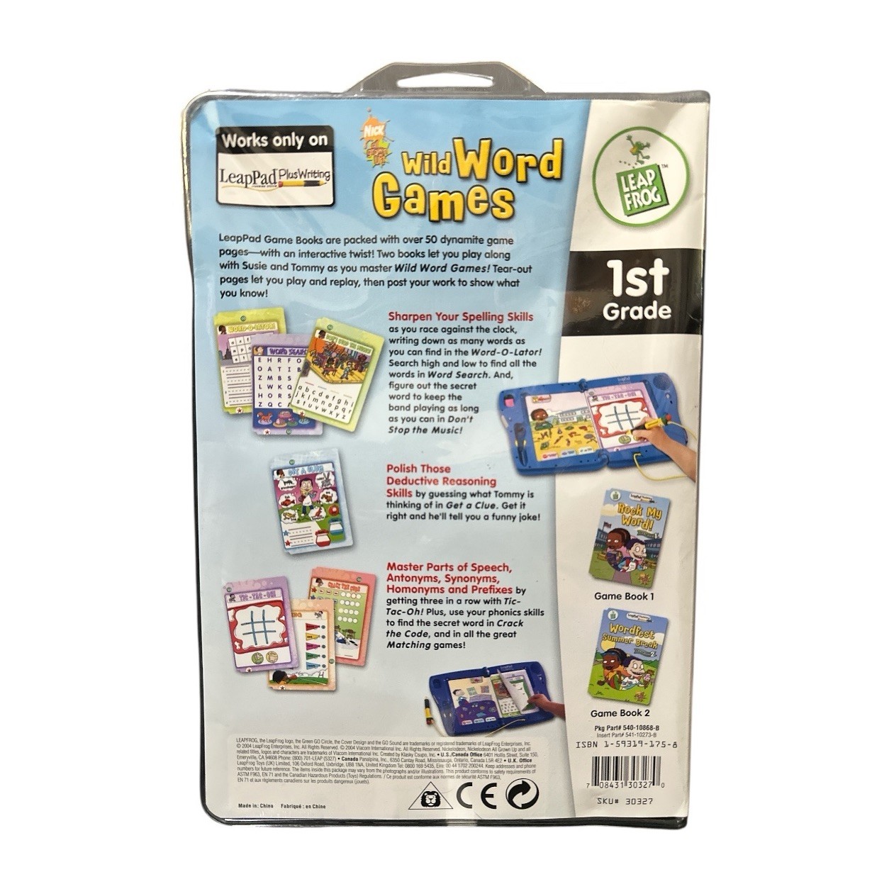 LeapFrog LeapPad Plus Writing Wild Word Games 1st Grade Nick All Grown Up New