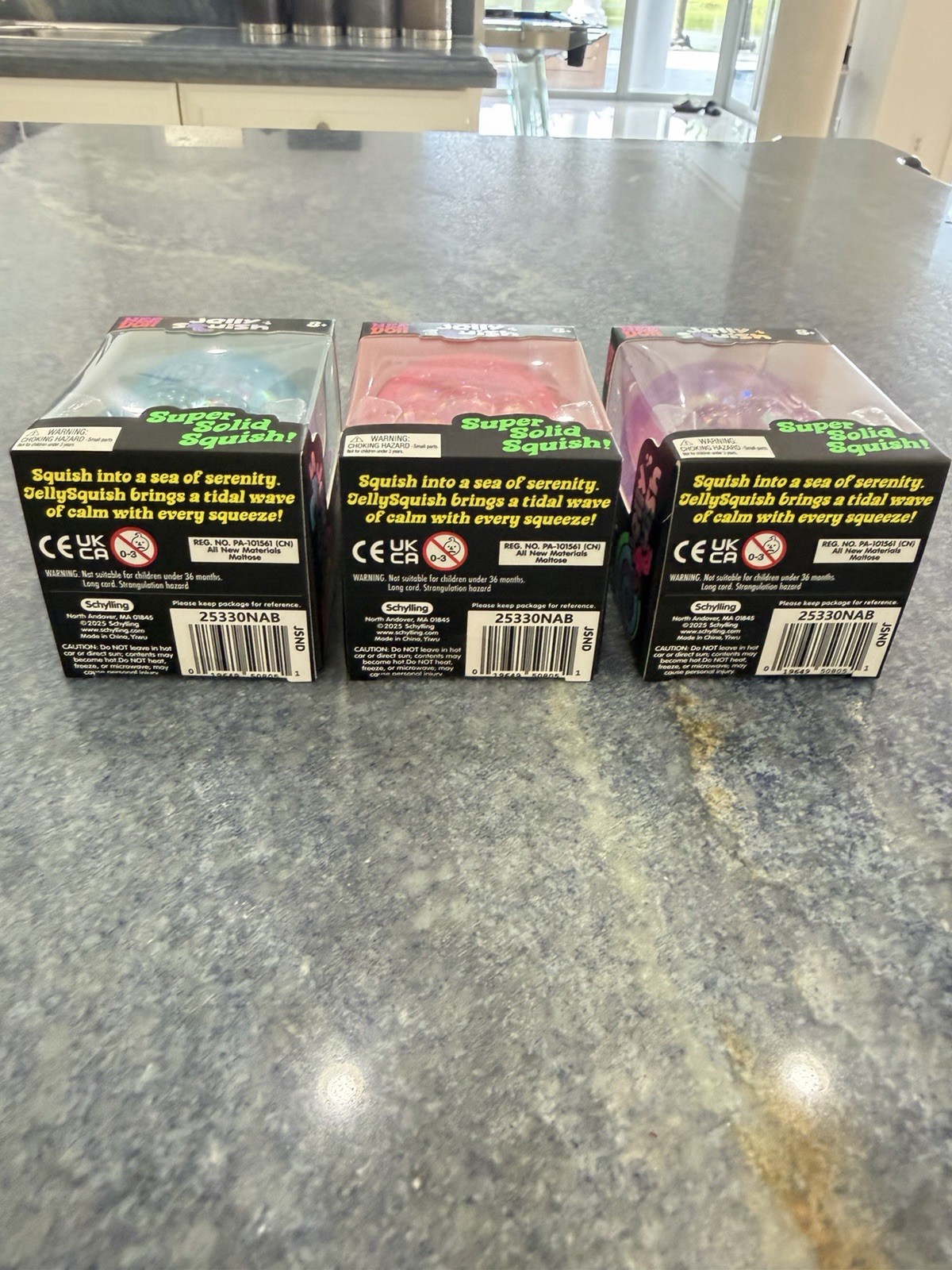 NeeDoh Jelly Squish 3 Brand New Sealed Packs REAL NEEDOH