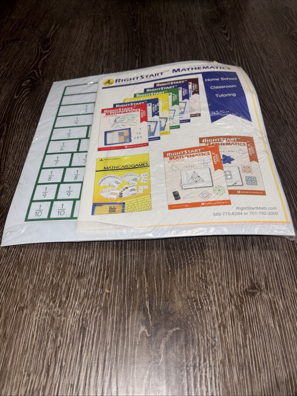 Right Start Fractions. Learn Fractions In 42 1/2 Days Kathleen Cotter Activity