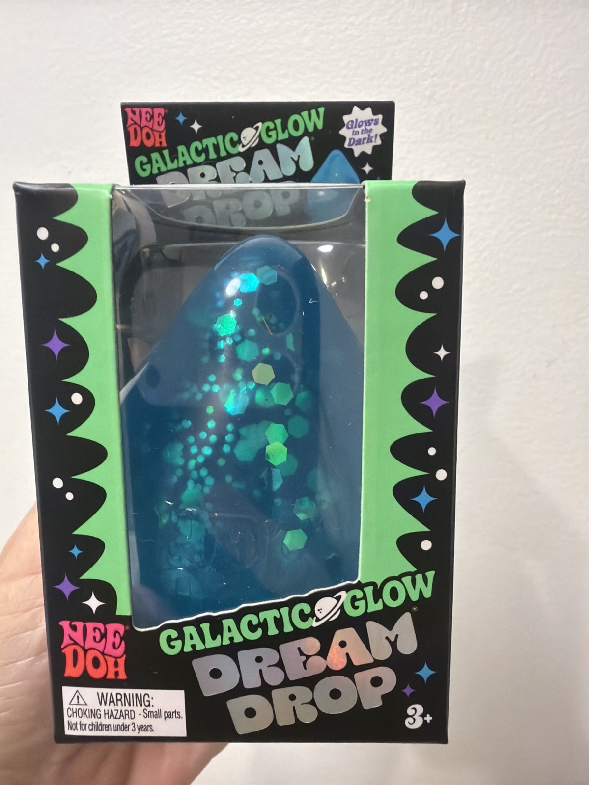 BLUE Needoh Nee Doh Galactic Glow Dream Drop EXTREMELY RARE AUTHENTIC