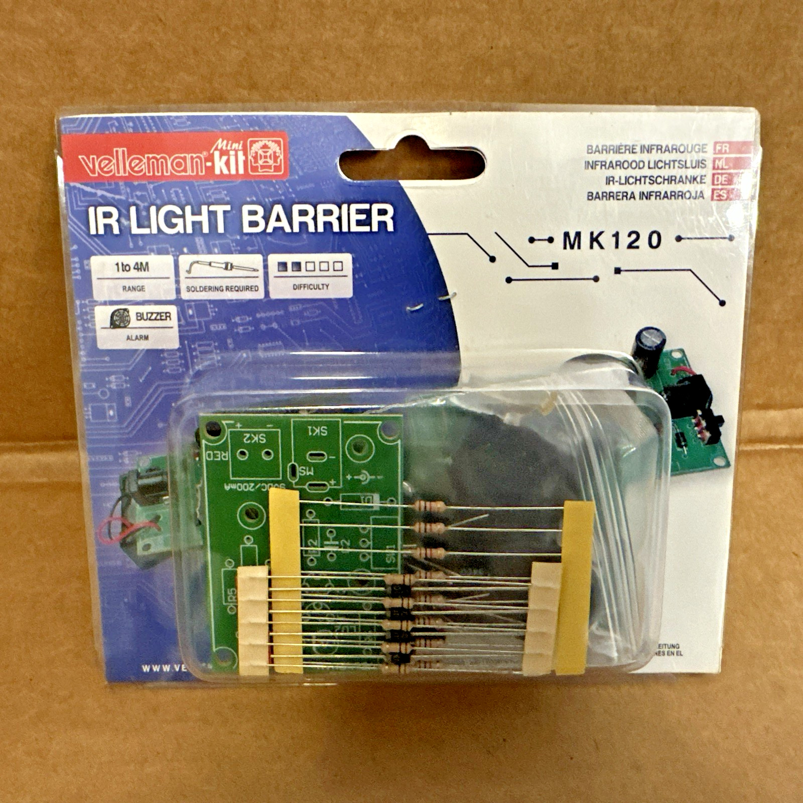 Velleman Kit IR Light Barrier (IR Light Barrier MK120) NEW Free Shipping