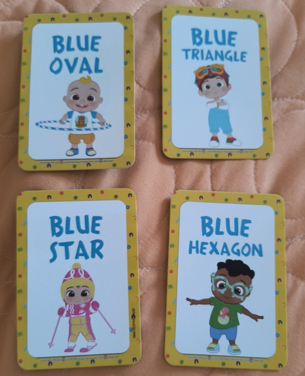 Cocomelon Colors & Shapes Learning 36 Flash cards Educational 🆕 Free ship!