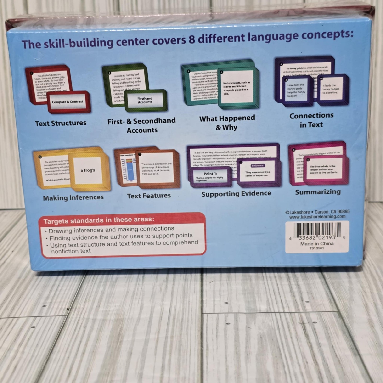 Lakeshore PP959 Match & Sort Language Quickies Informational Text Grades 4-5